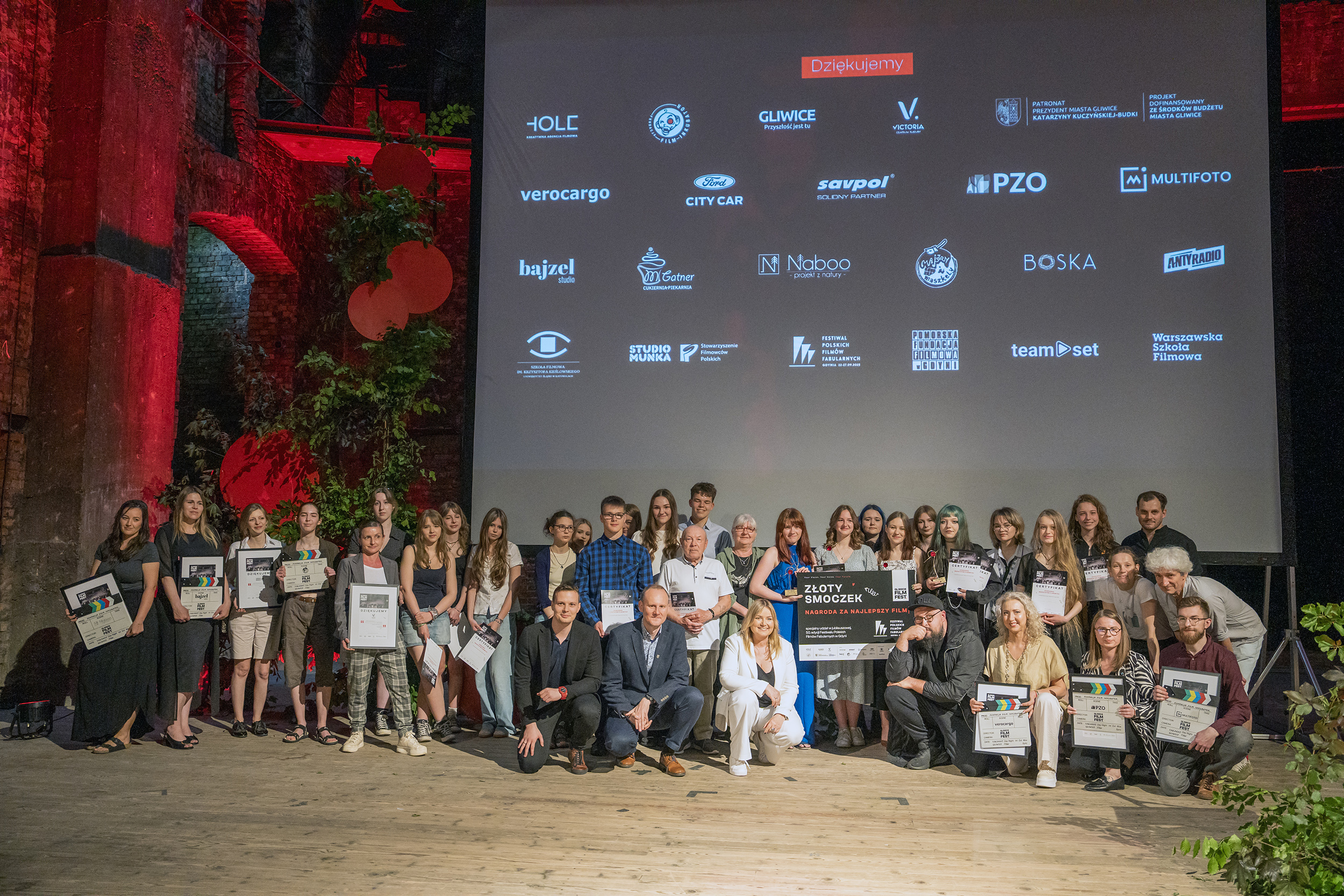 fot. G. Ożga/ UM w Gliwicach Laureaci konkursu Gliwice Film Fest 2025na scenie