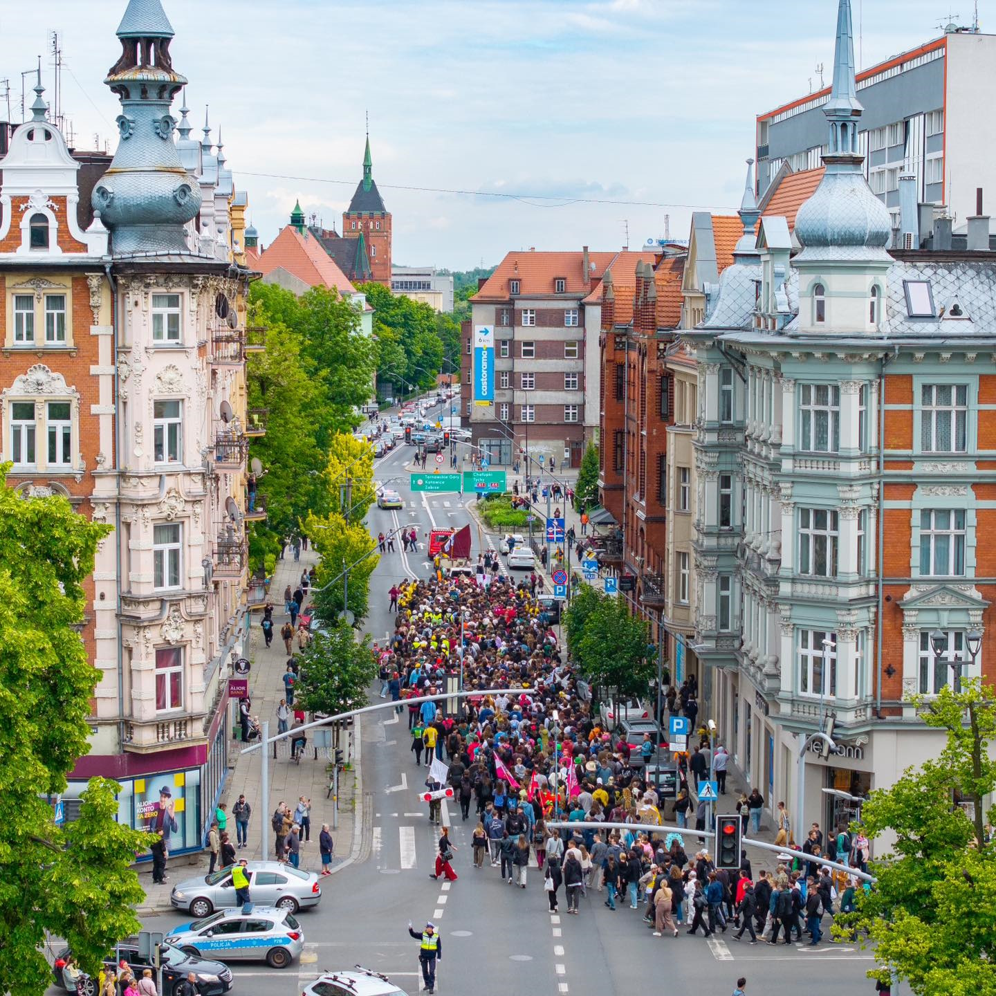 Fot. F. Zobawa/ UM Gliwice Przemarsz studentów podczas Igrów