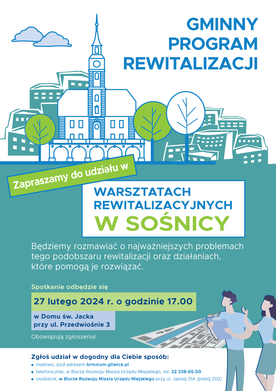 plakat spotkań w Sośnicy