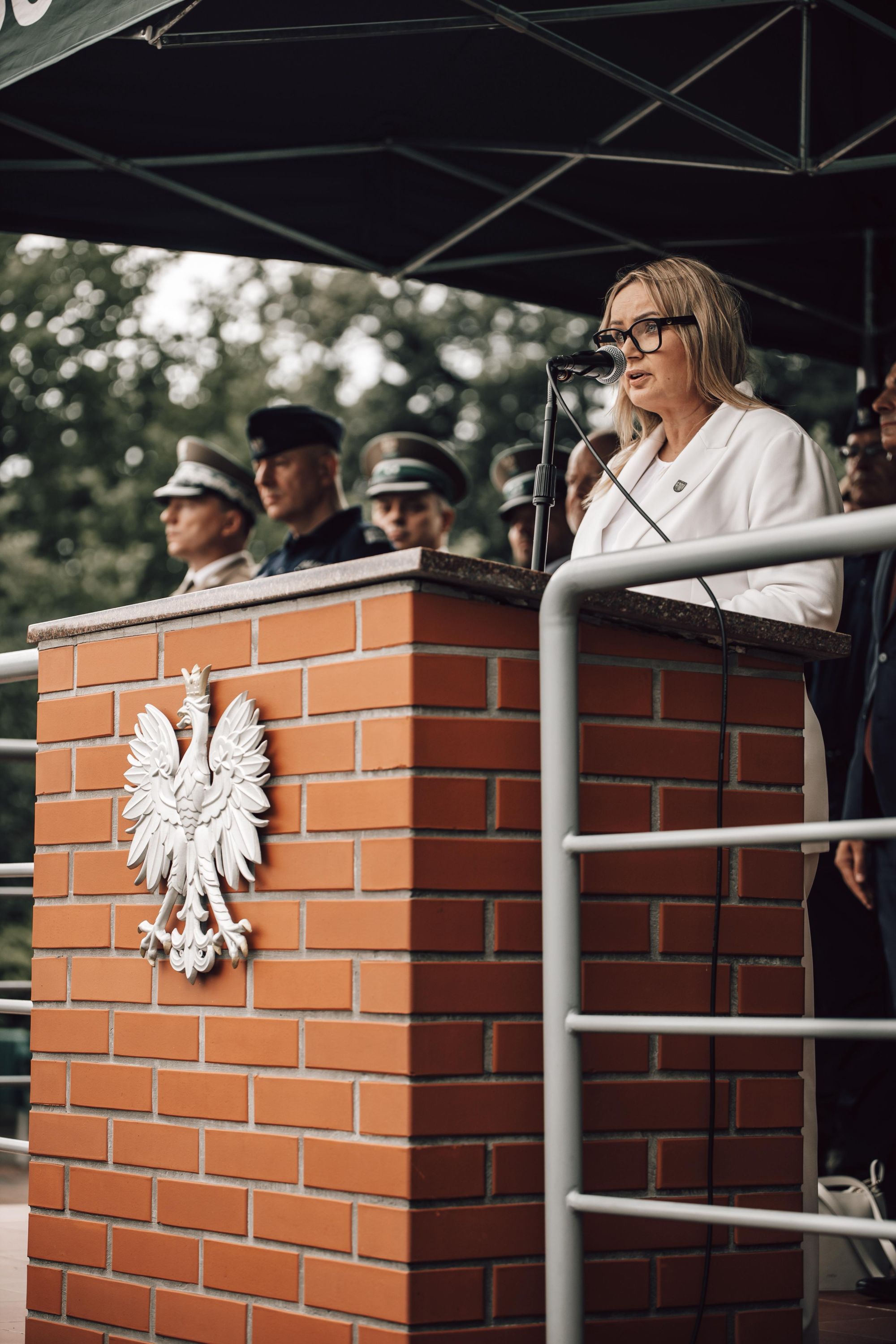 Fot. materiały Jednostki Wojsk Specjalnych AGAT prezydent Gliwic przemawia