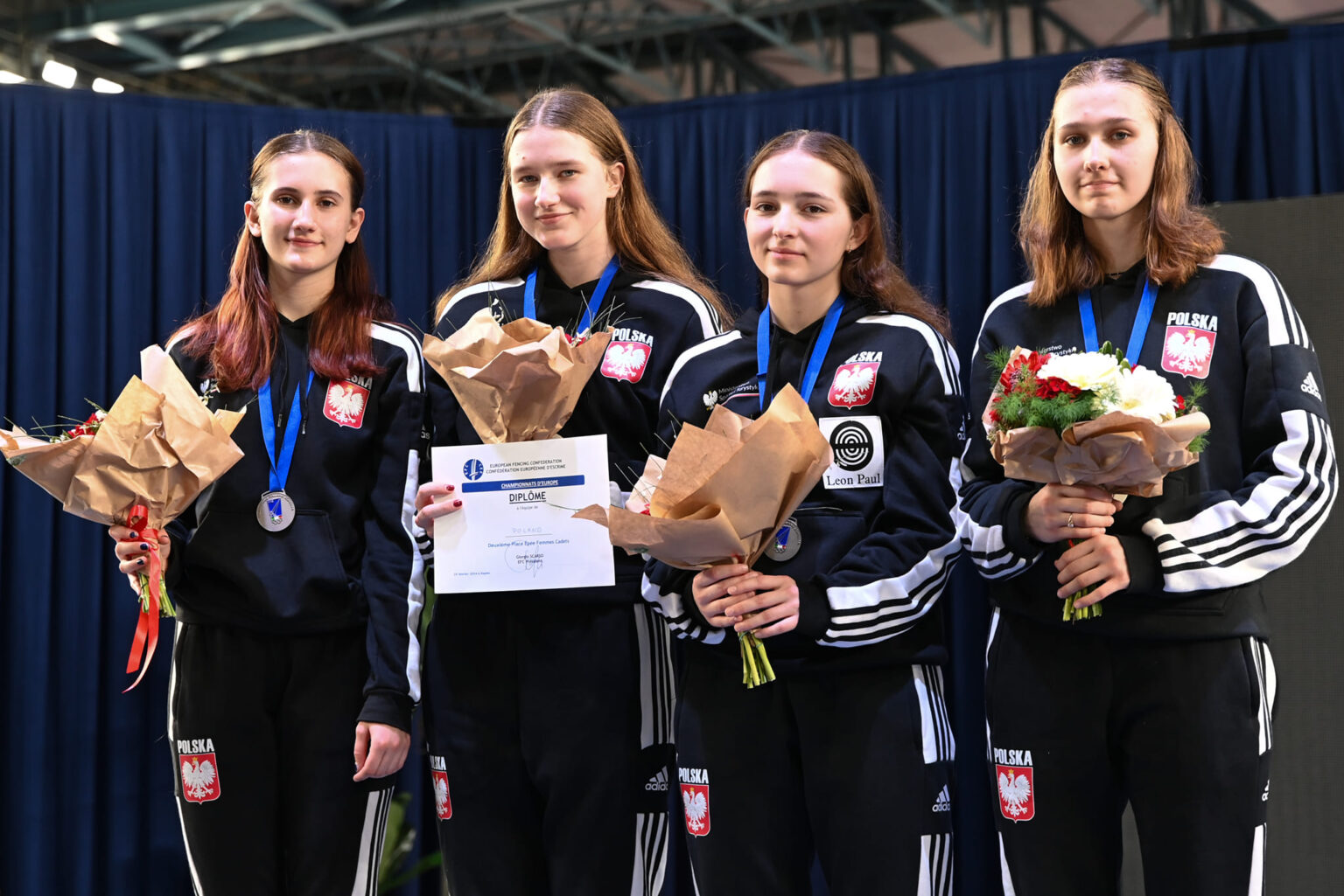 Na zdjęciu od lewej: Laura Misiak, Magda Ratyna,  Alicja Goczał, Oliwia Janeczek,