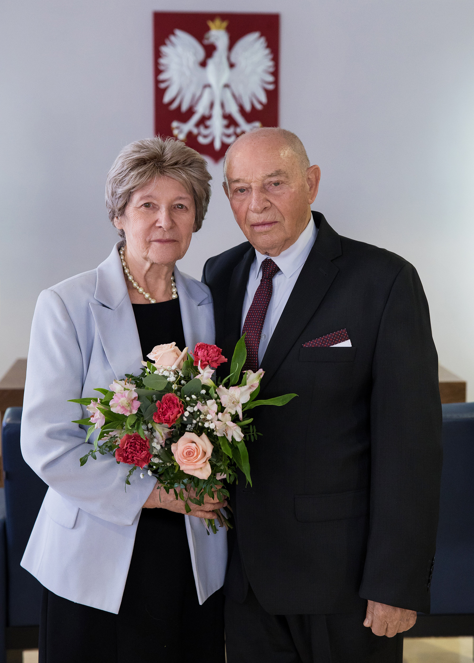 Państwo Wanda i Czesław Pluszczewscy. Fot. D.Nita-Garbiec/UM Gliwice Państwo Wanda i Czesław Pluszczewscy