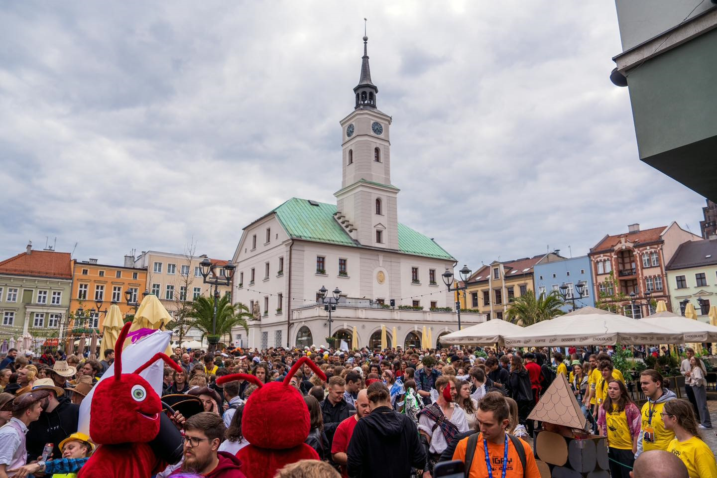 Fot. G. Ożga/ UM Gliwice Tłum studentów na Rynku podczas Igrów