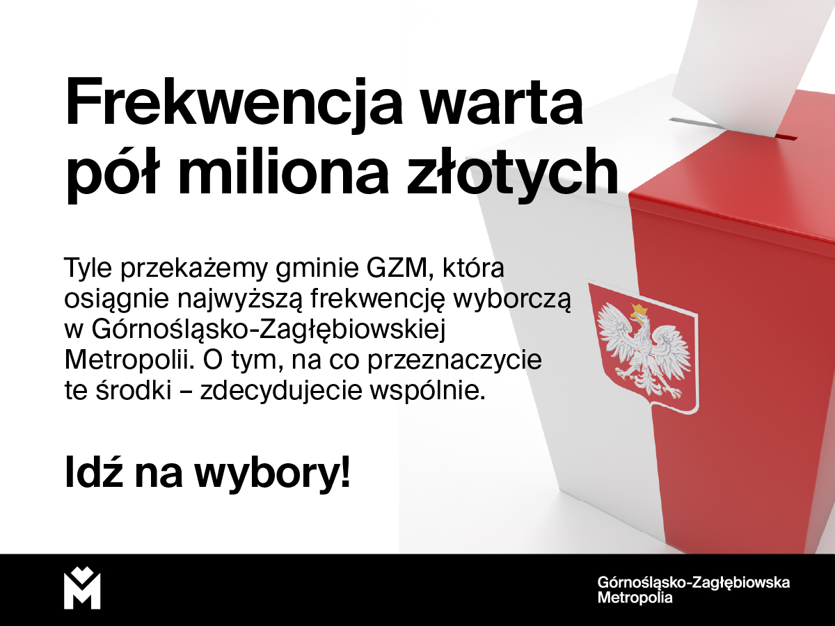 Grafika z hasłem Frekwencja warta pół miliona złotych