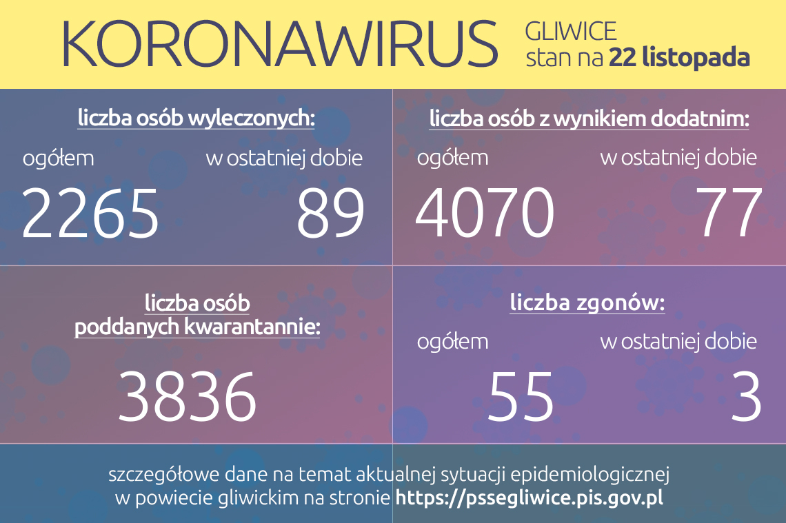 Koronawirus: stan na 22 listopada 2020 roku