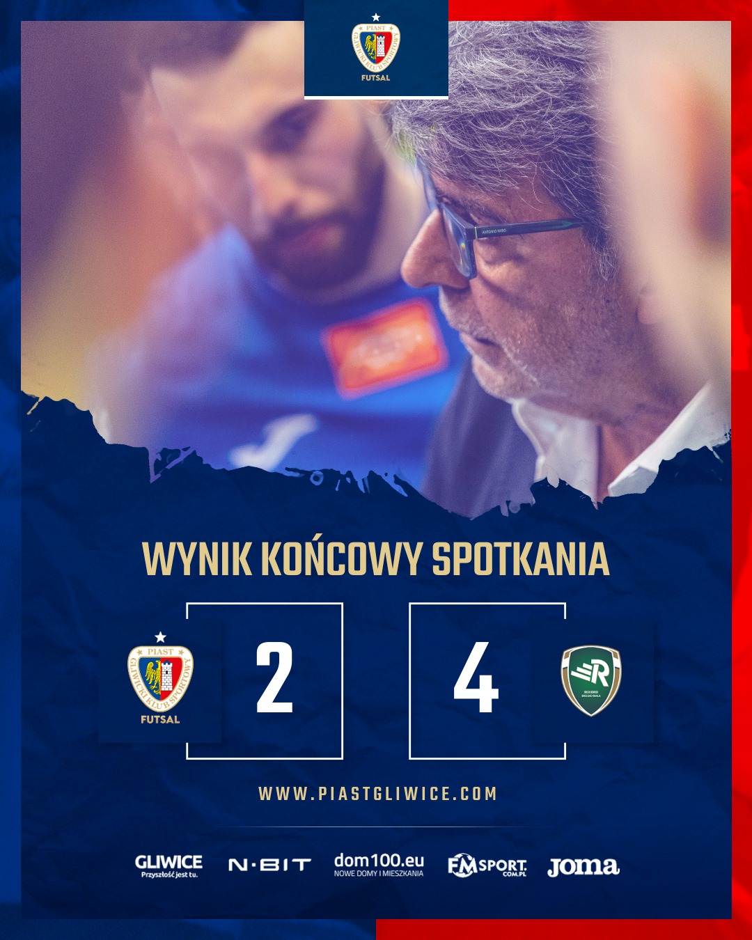 Za Piastem Gliwice pierwszy mecz półfinałowy futsalowej FOGO Ekstraklasy