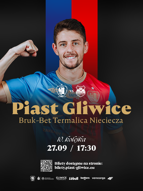 Piast Gliwice plakat meczu