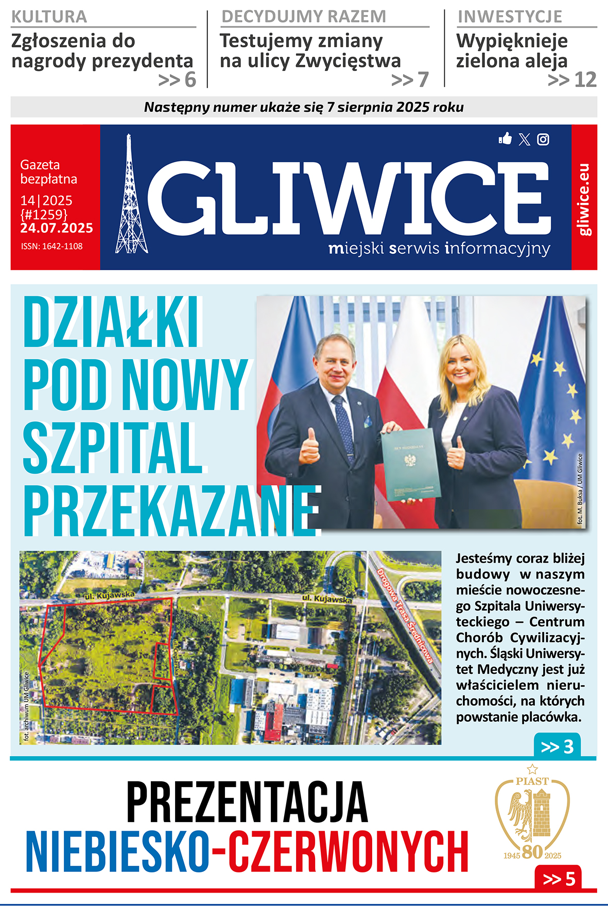 Miejski Serwis Informacyjny - Gliwice, nr 14/2025 z 24 lipca 2025 r.