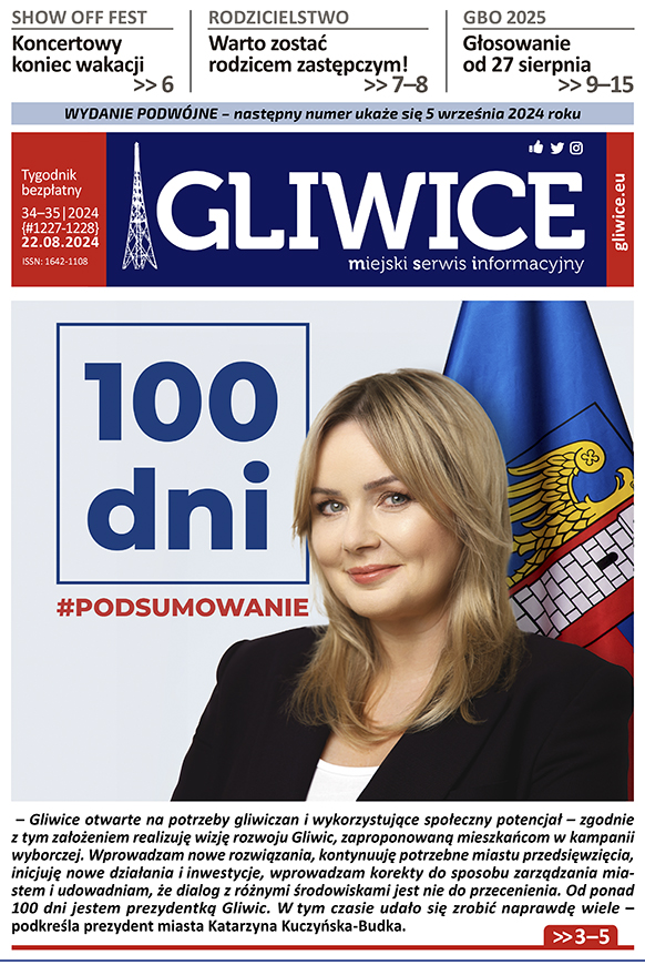 Miejski Serwis Informacyjny - Gliwice, nr 34-35/2024 z 22 sierpnia 2024 r.