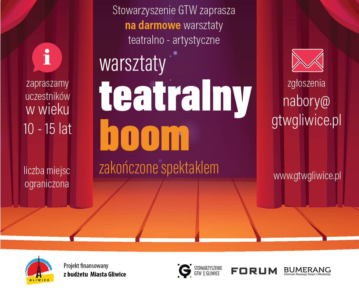 Teatralny Boom - warsztaty artystyczne