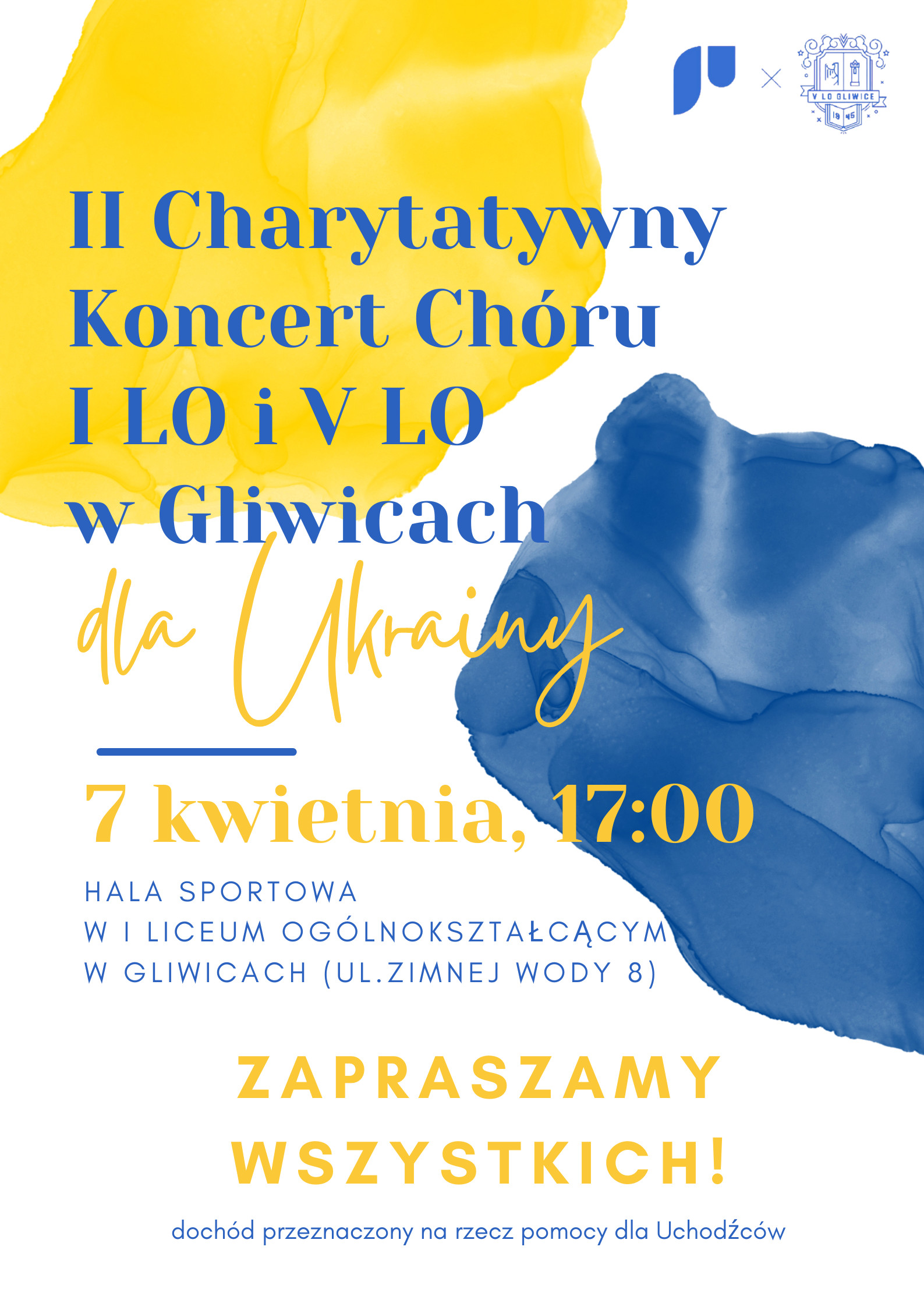 II Charytatywny Koncert Chóru I LO i V LO w Gliwicach dla Ukrainy