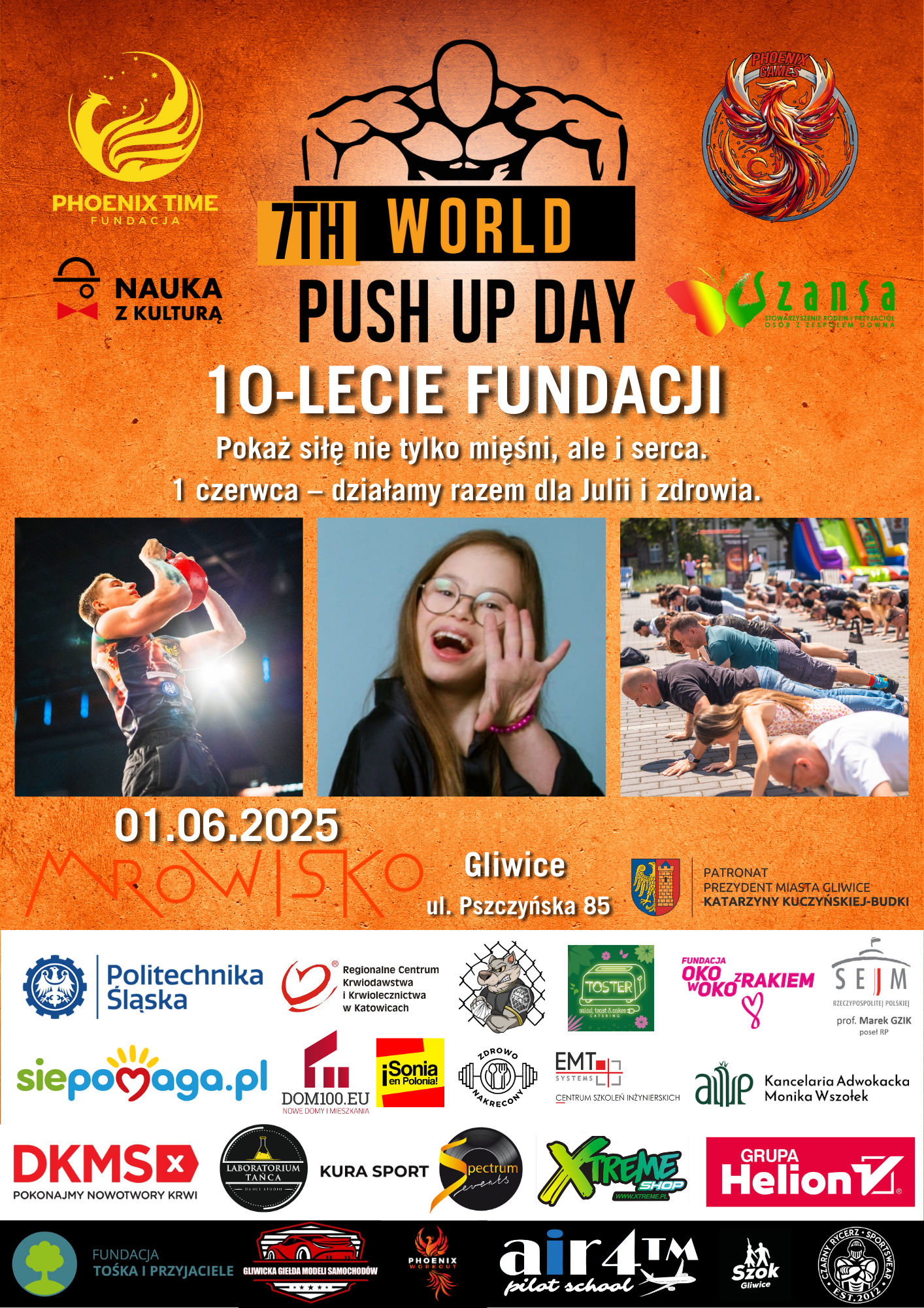 Plakat World Push-Up Day & Phoenix Games 2025
