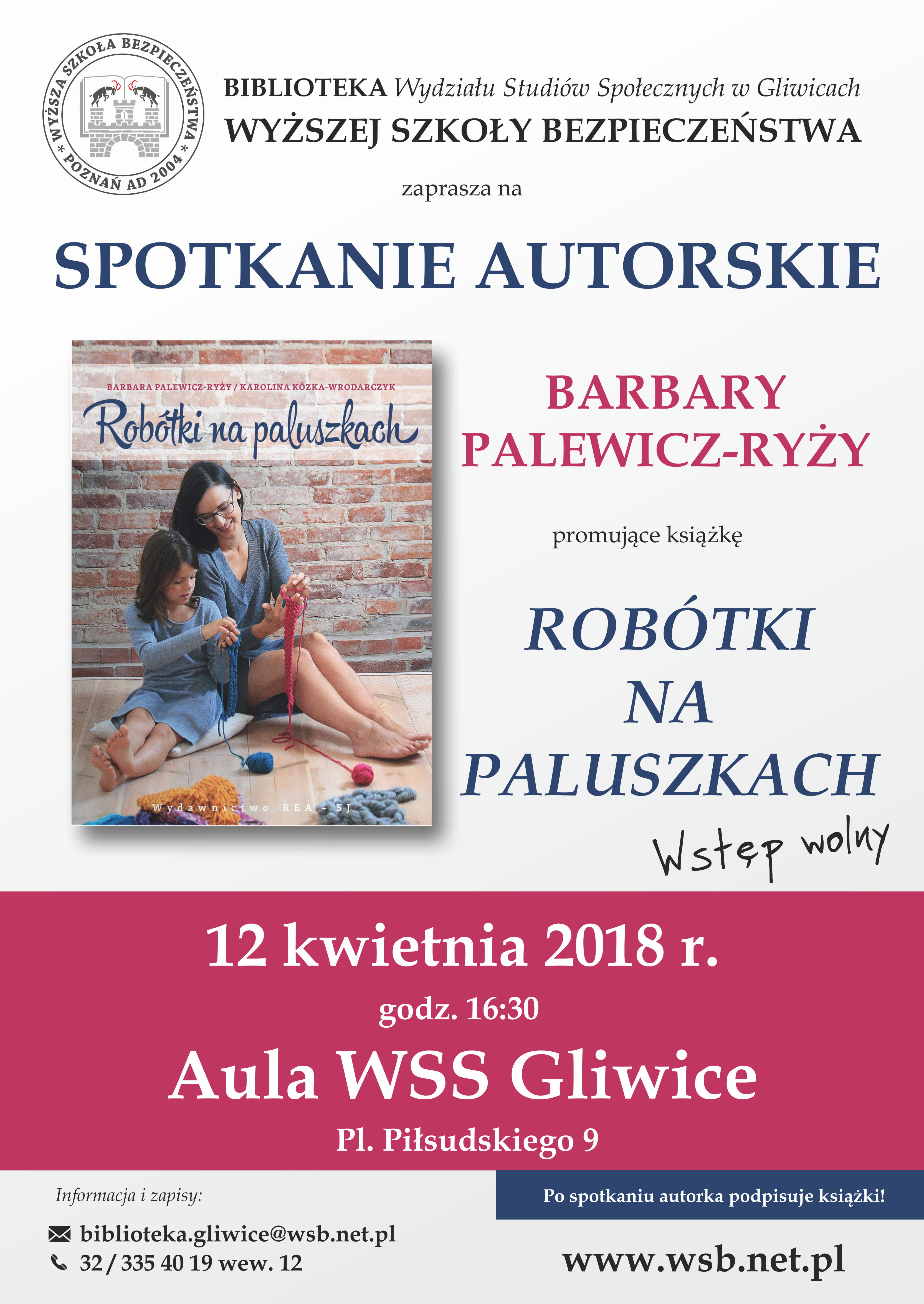 Spotkanie autorskie z Barbarą Palewicz-Ryży