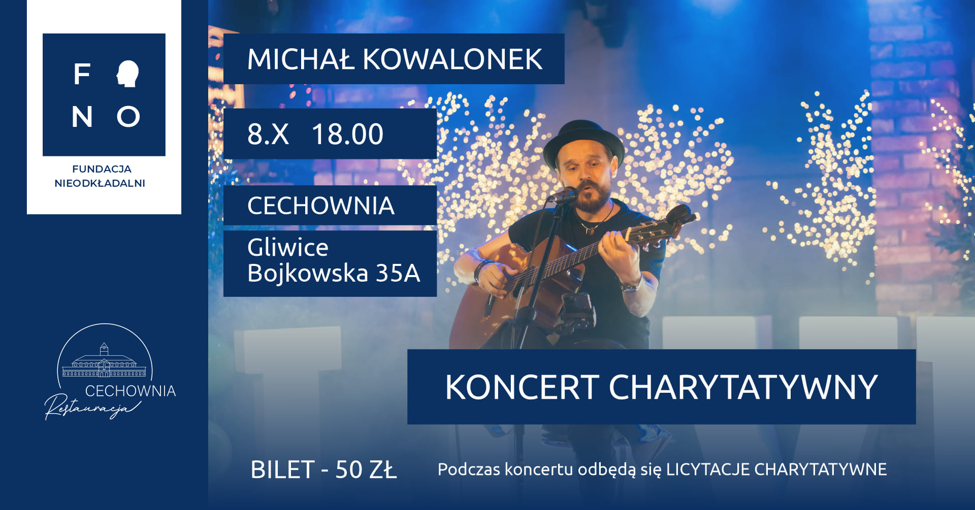 Koncert charytatywny: Michał Kowalonek SuperSam dla NieOdkładalnych