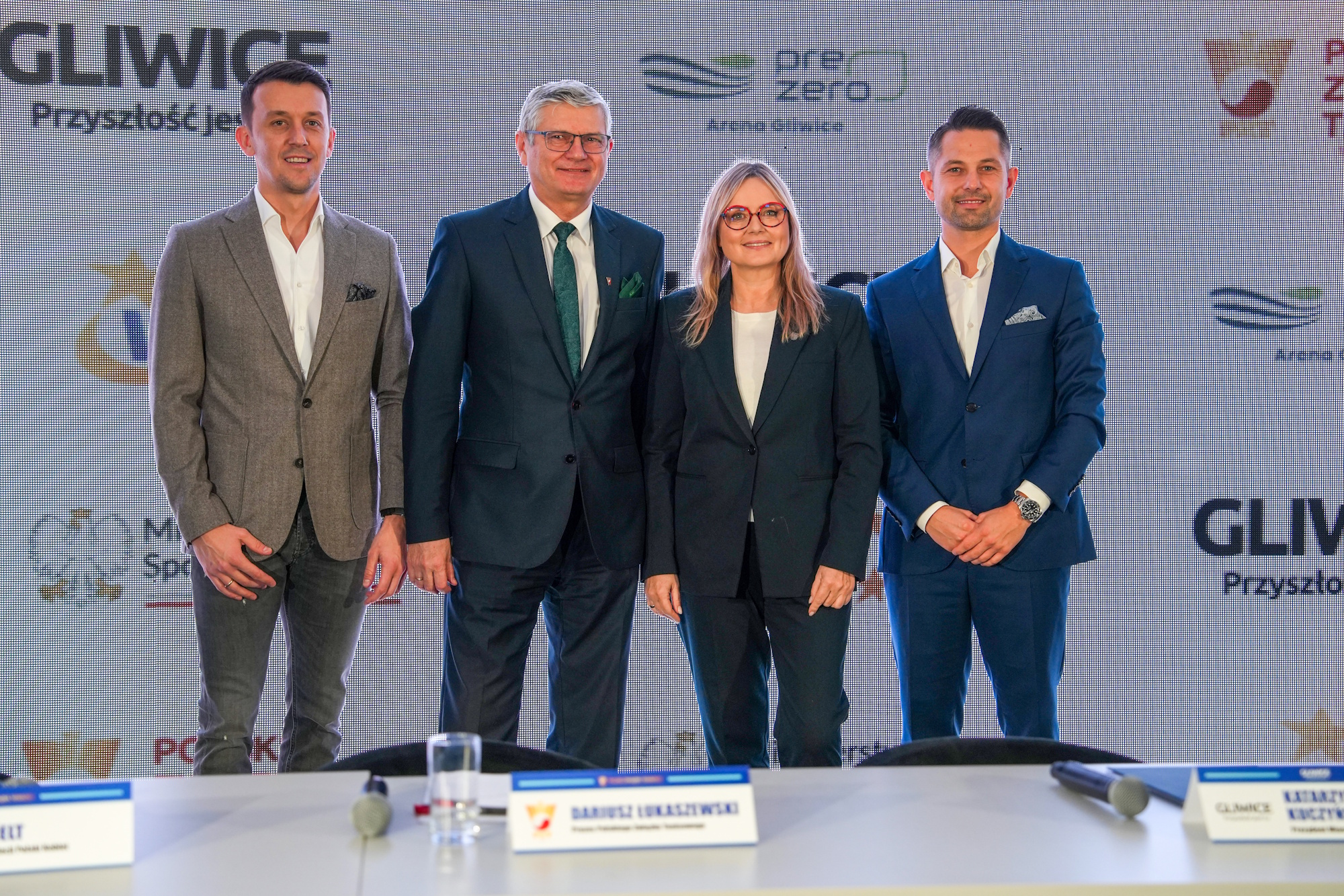 Od lewej Dawid Celt, Dariusz Łukaszewski, Katarzyna Kuczyńska-Budka i Marcin Gawron