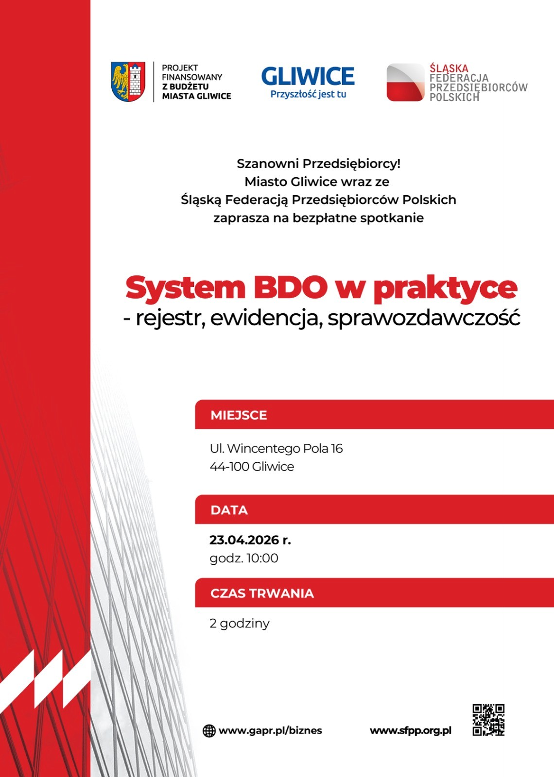 Grafika szkolenia z systemu BDO