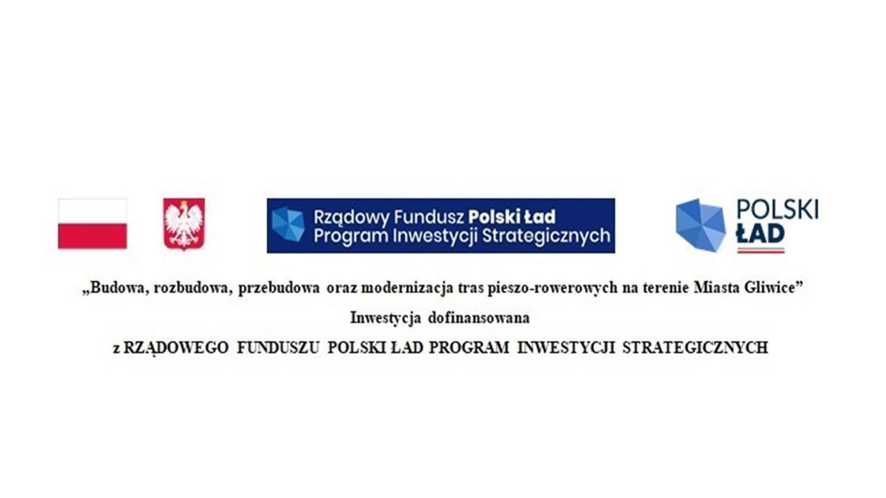 Grafika ze znaczkami promującymi program Polski Ład