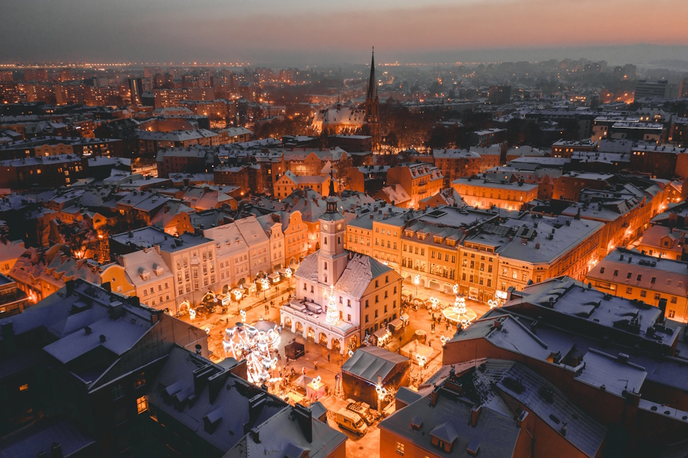 Rozświetlony Rynek. Fot. Optimedio