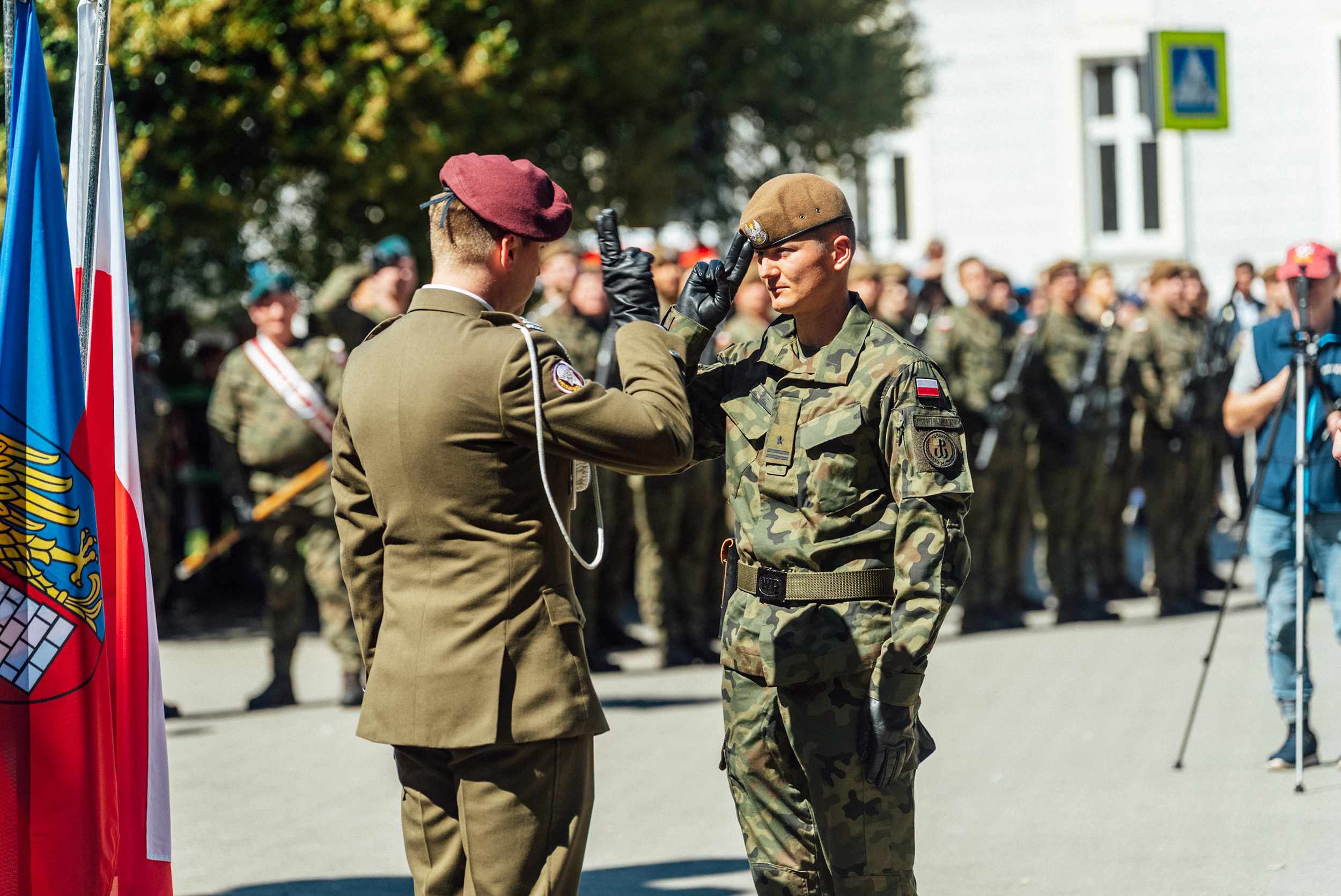 Żołnierze podczas obchodów Święta Konstytucji w Gliwicach