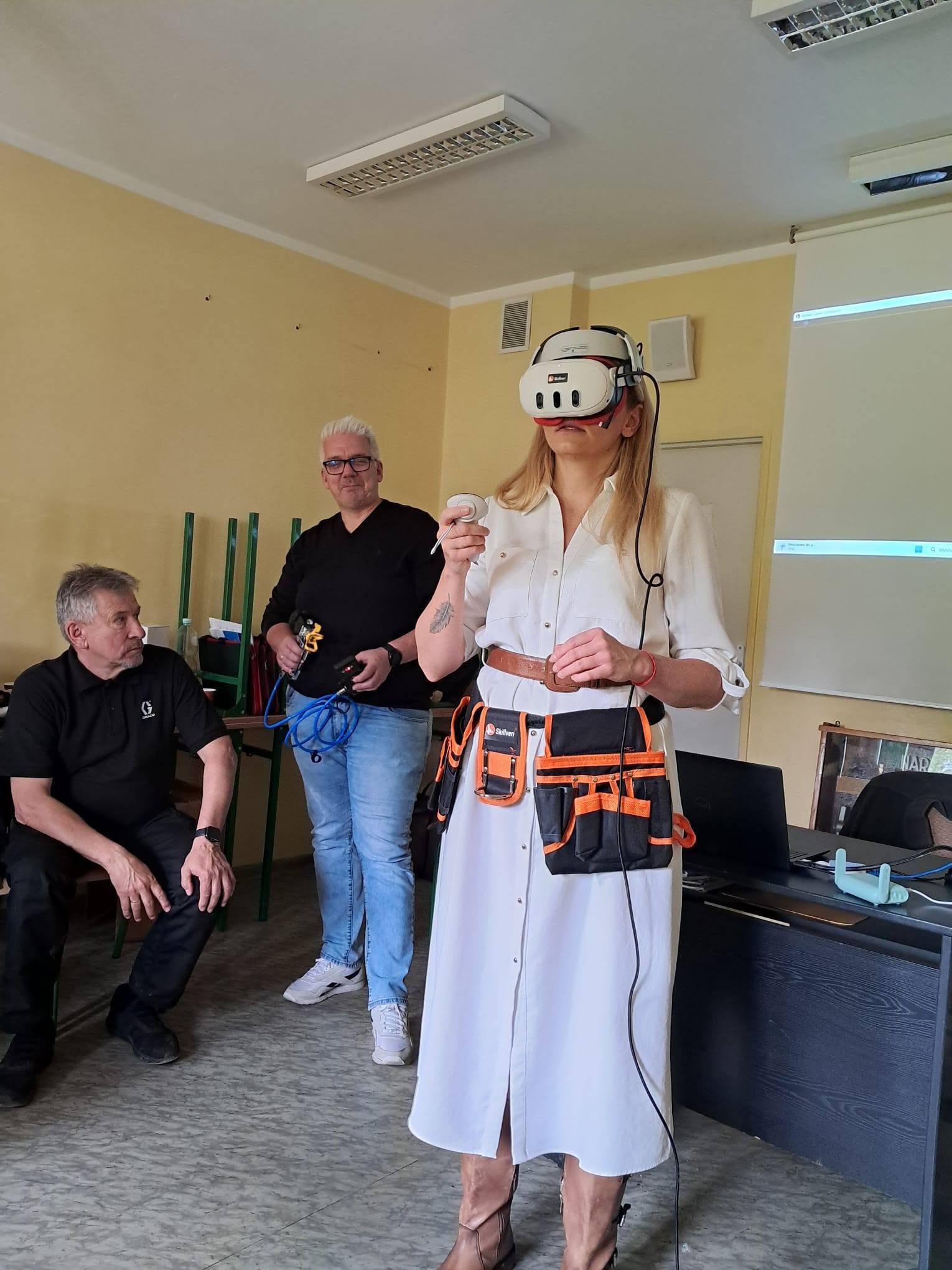 dziewczyna w goglach
