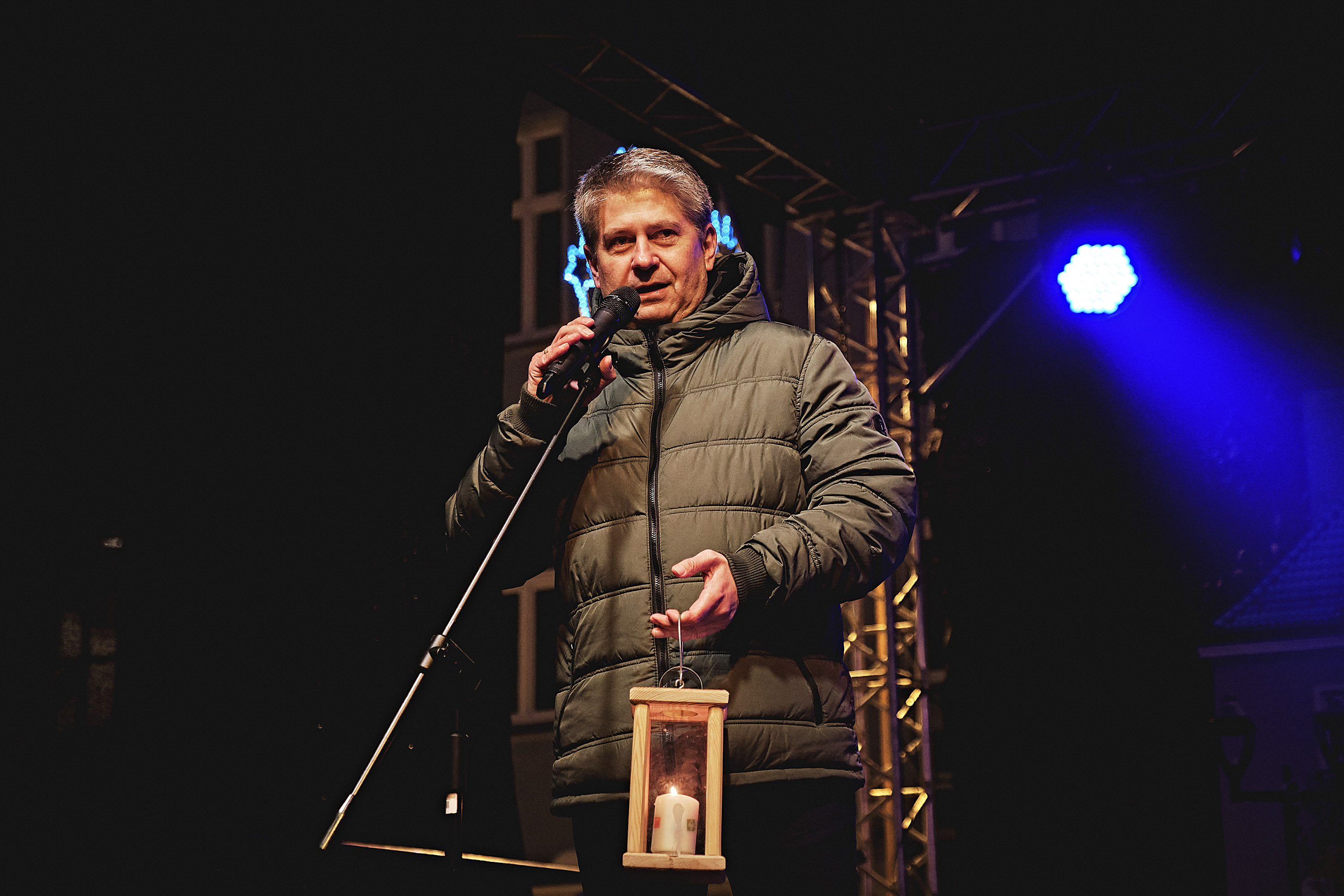 Przewodniczący Rady Miasta, Marek Pszonak podczas przemówienia