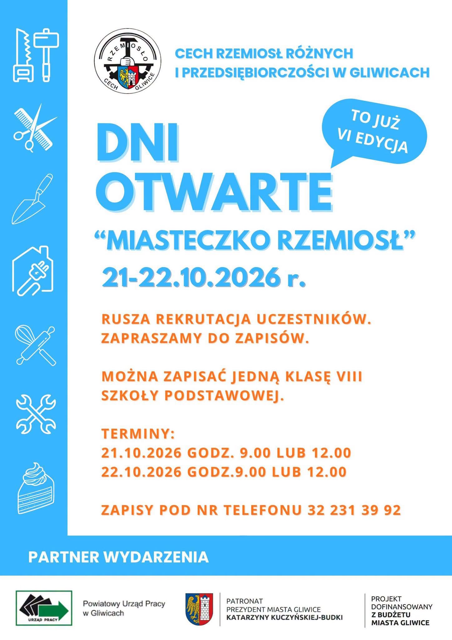 Plakat promujący dni otwarte