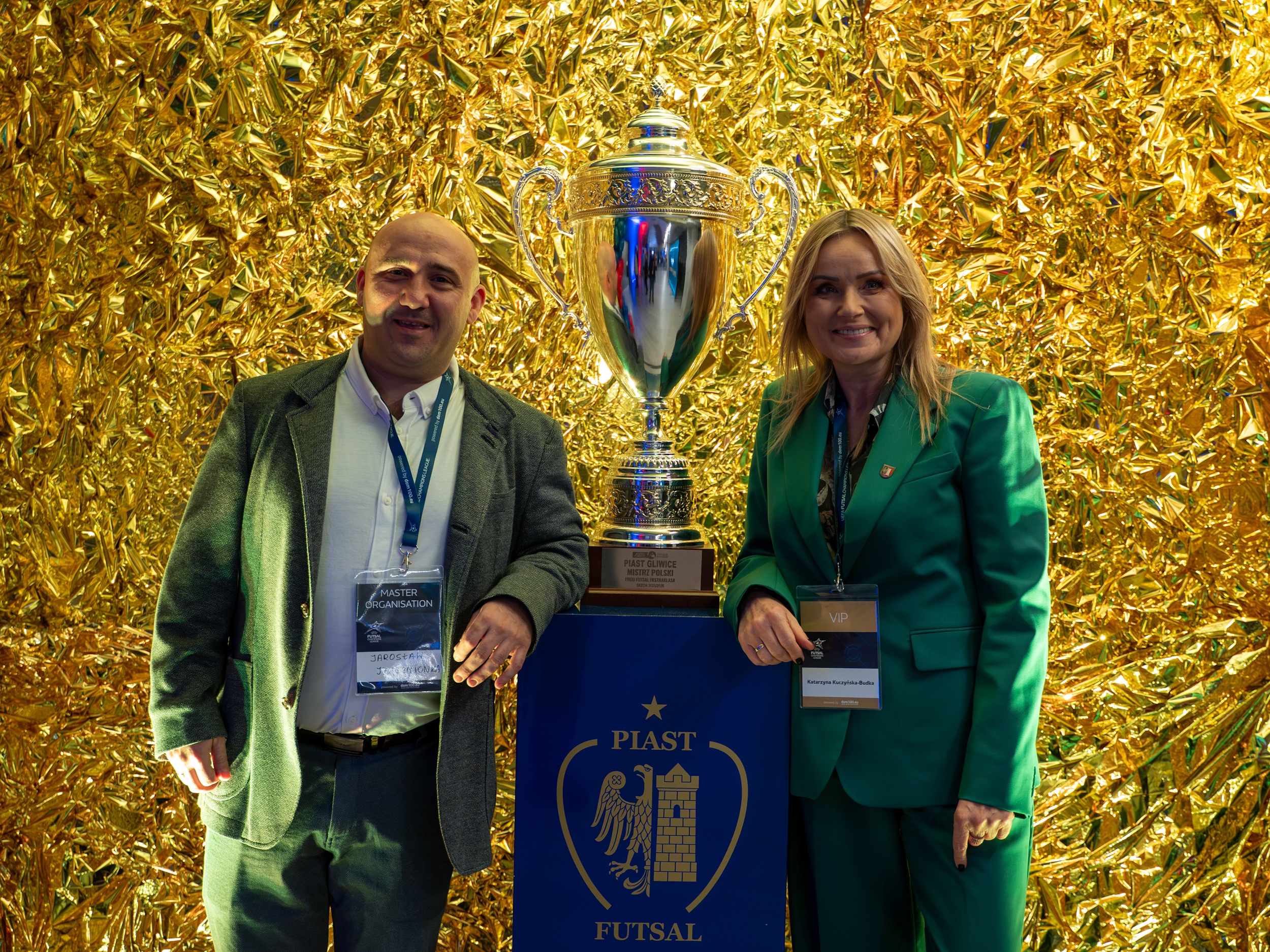 Prezydent Gliwic z prezesem Piasta Gliwice Futsal
