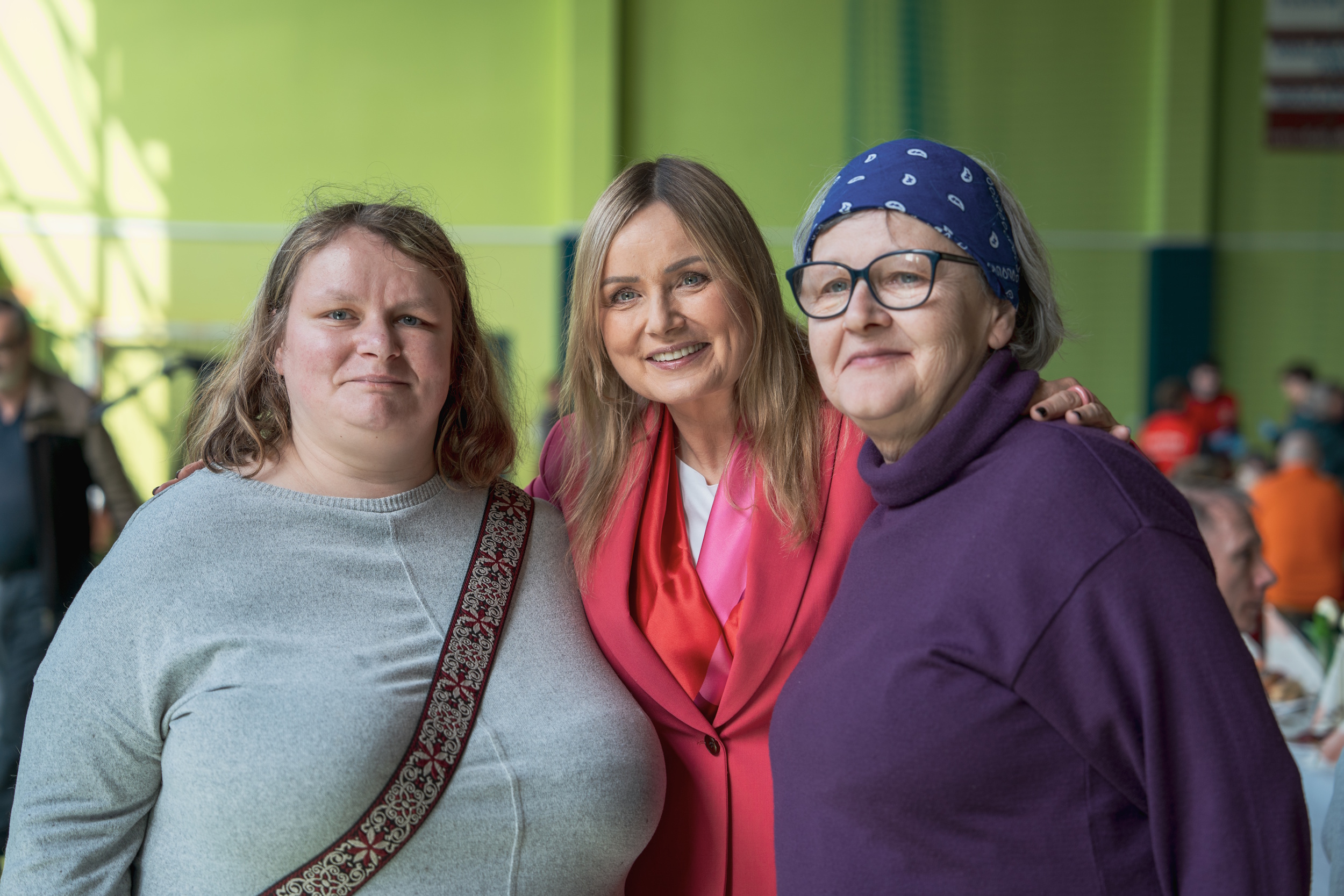 Prezydent Gliwic z dwiema paniami