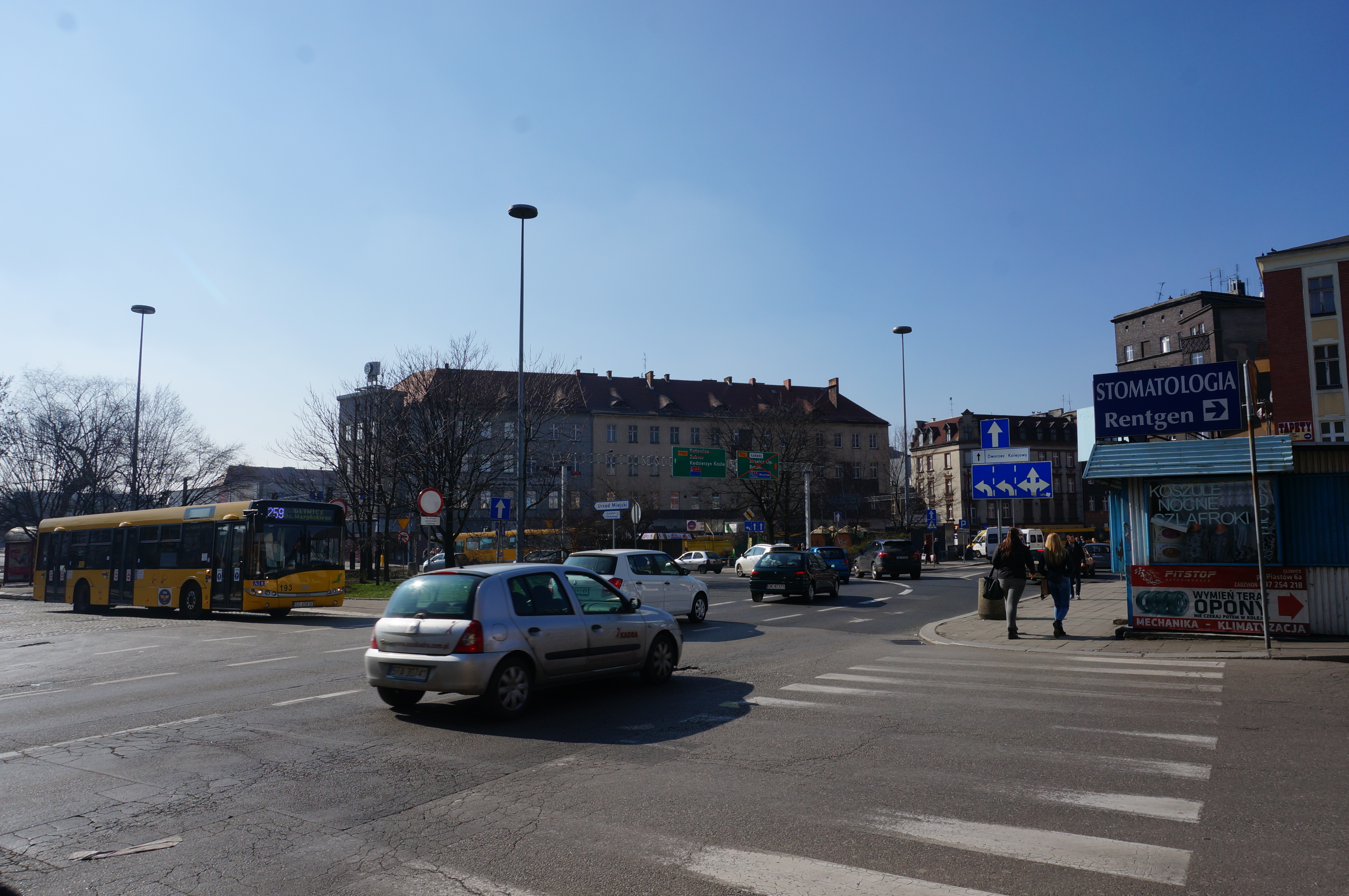 plac Piastów  – ul. Na Piasku przed przebudową