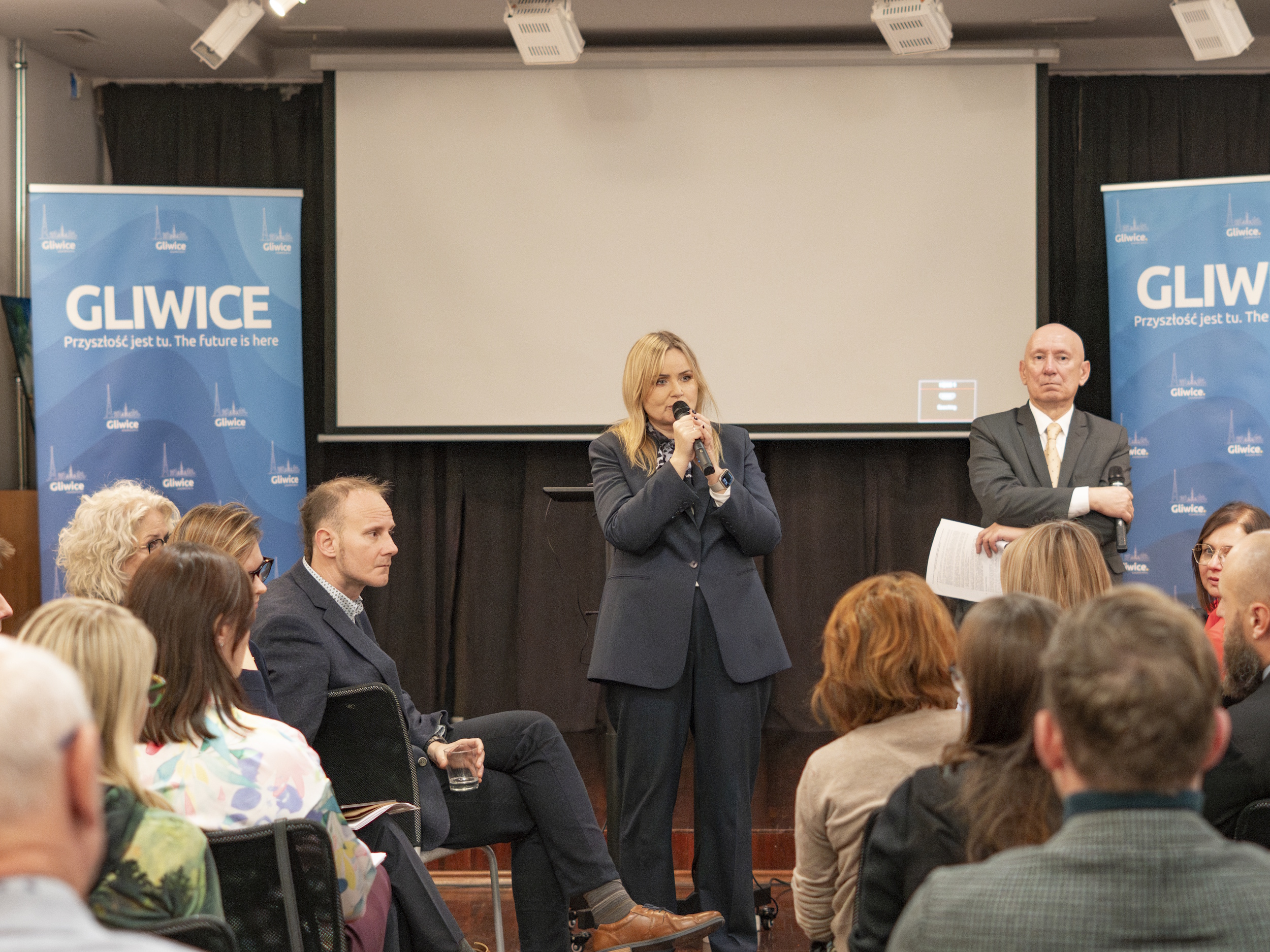 Prezydent Gliwic odpowiadająca na pytania
