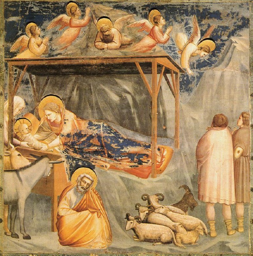 Giotto di Bondone, „Boże Narodzenie”