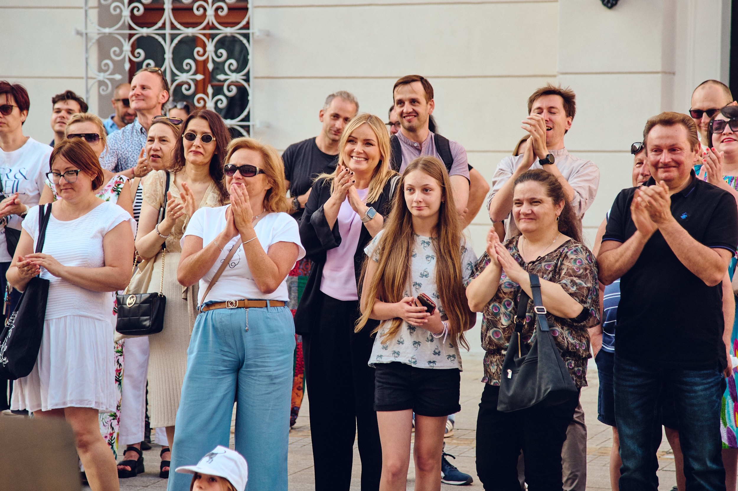 Oczarowana publiczność, a wśród niej prezydent Gliwic