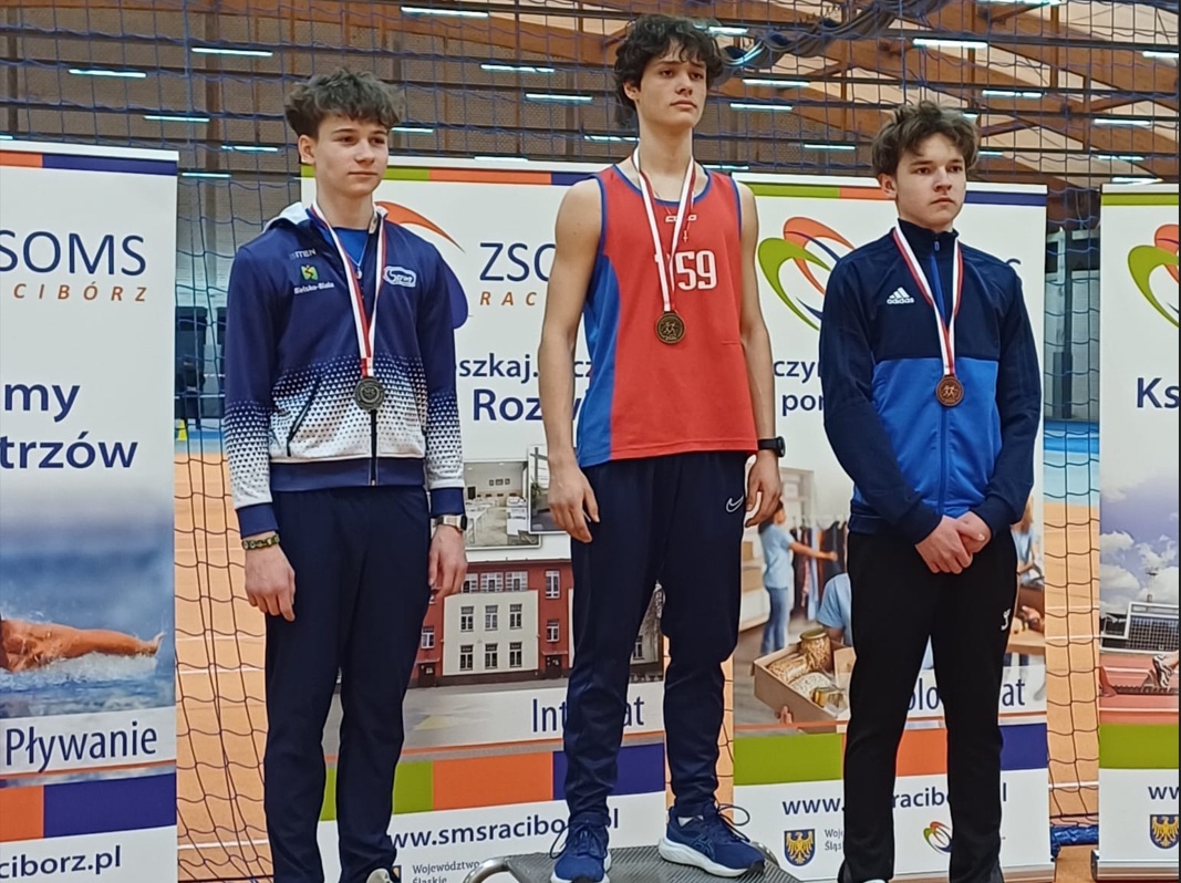 Kacper Hutnik na podium