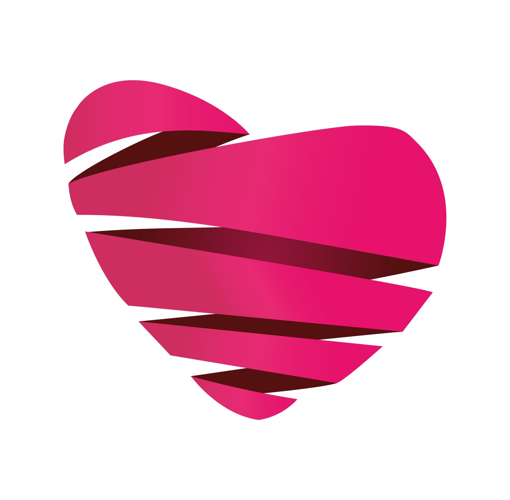 logo pieczy zastępczej - różowe serce