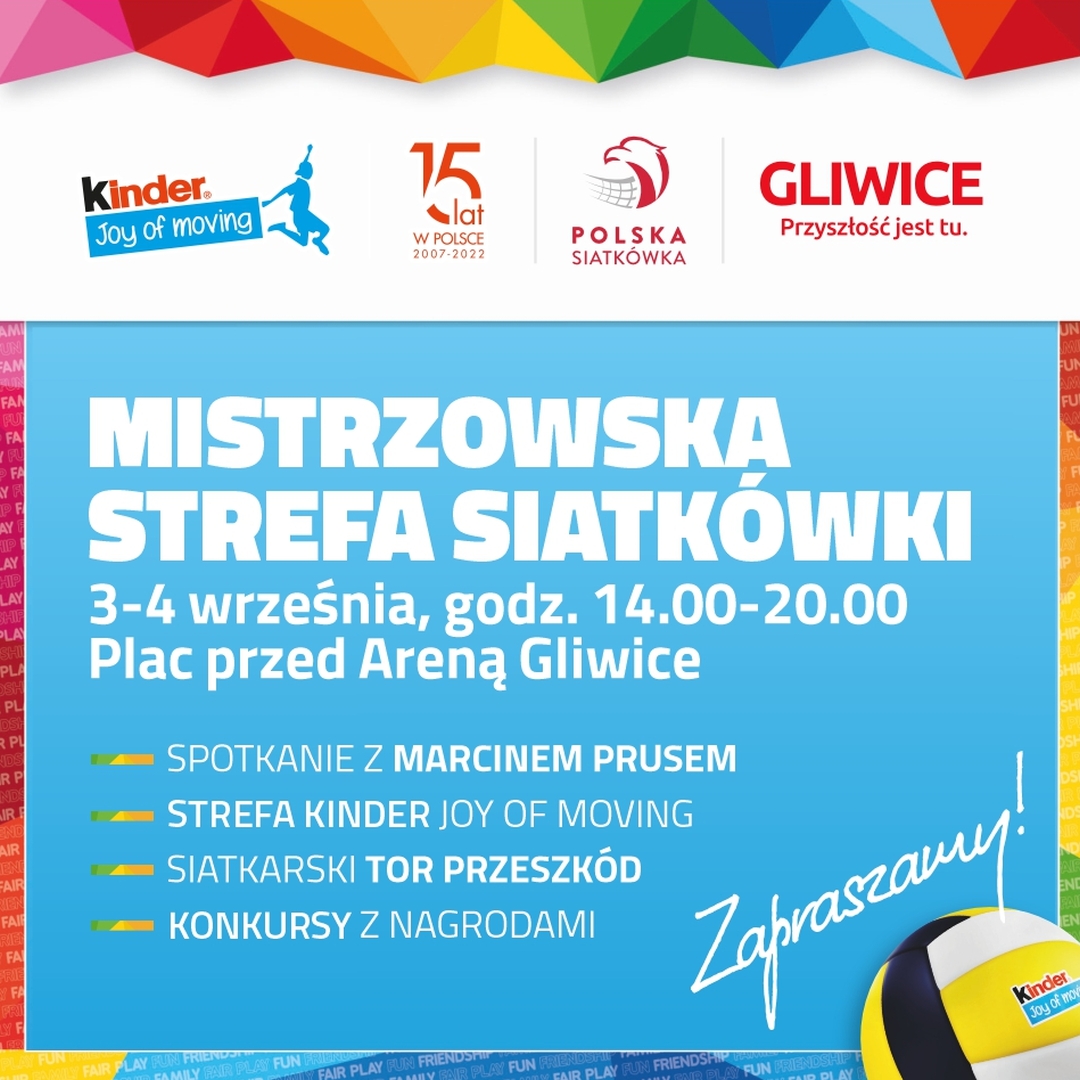 baner siatkarskiej strefy mistrzostw w Arenie Gliwice