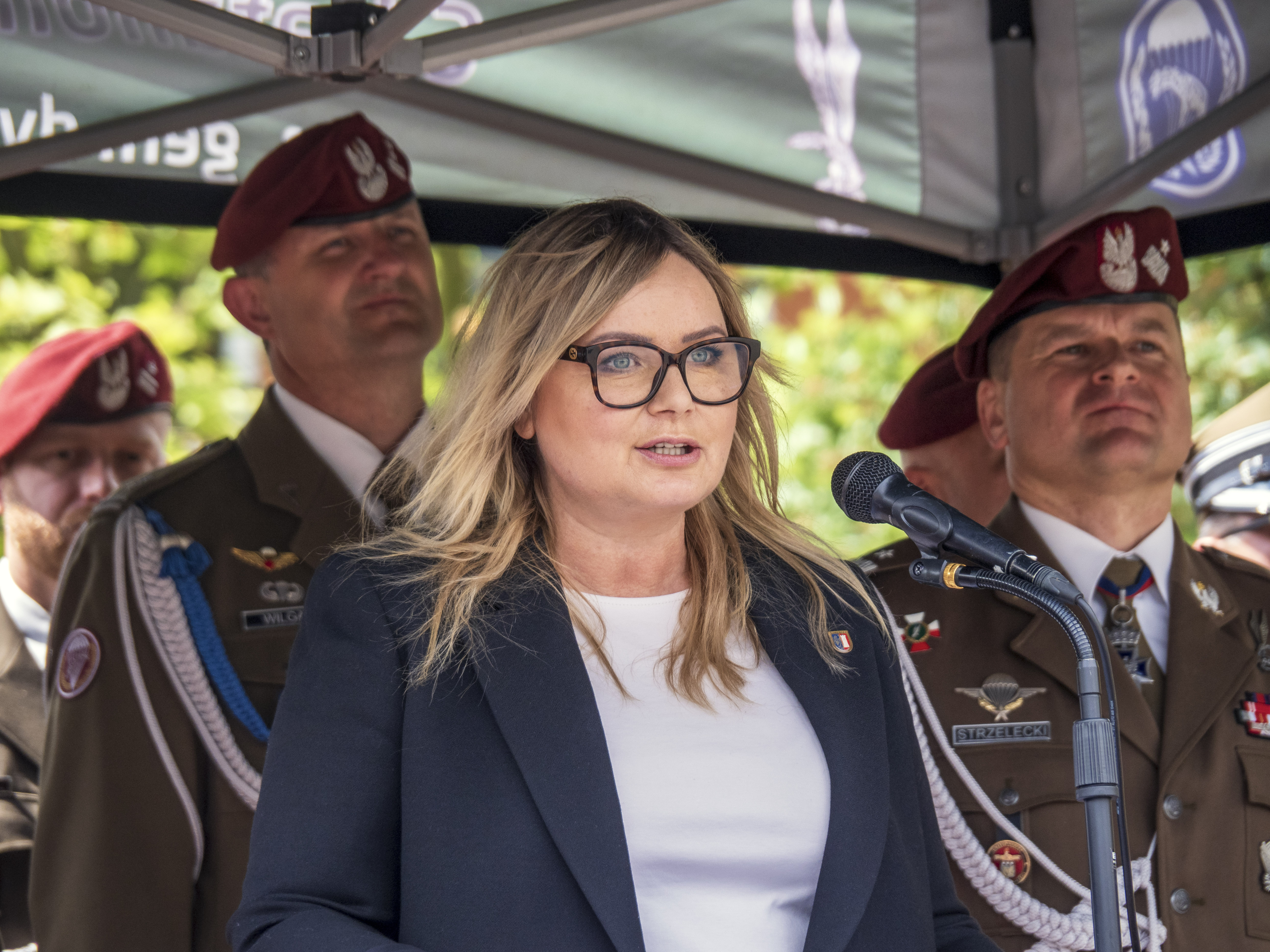 Katarzyna Kuczyńska-Budka, prezydent Gliwic i żołnierze
