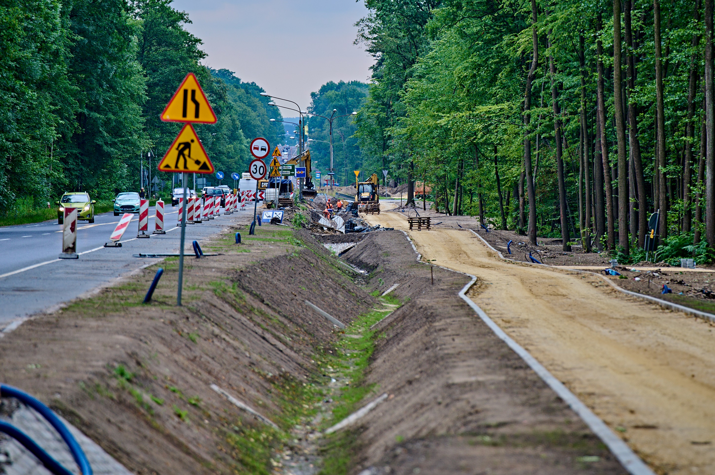 budowana ścieżka rowerowa do Czechowic