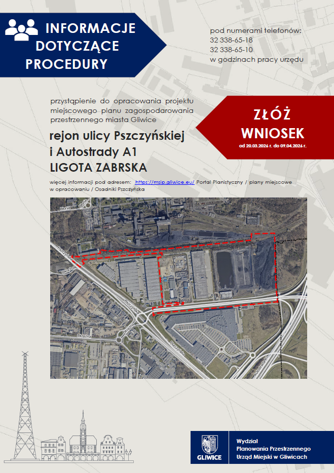 plakat z hasłem Informacje dotyczące procedury 
