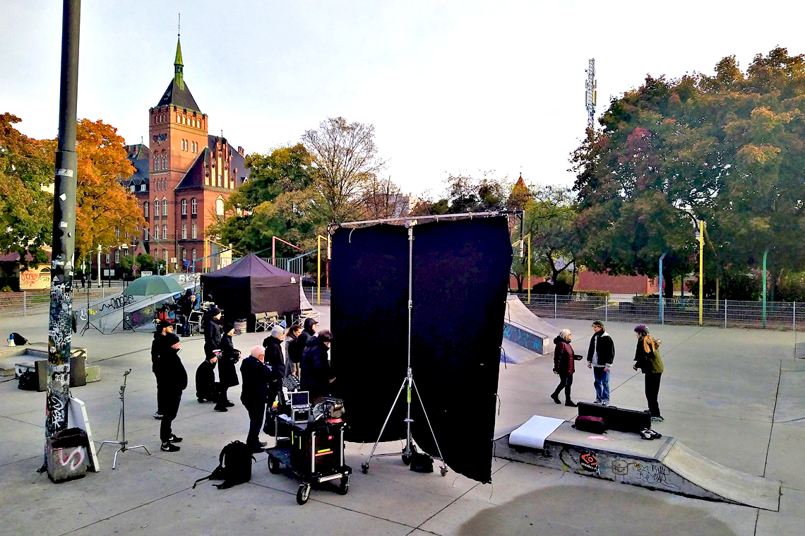 filmowcy na placu Krakowskim