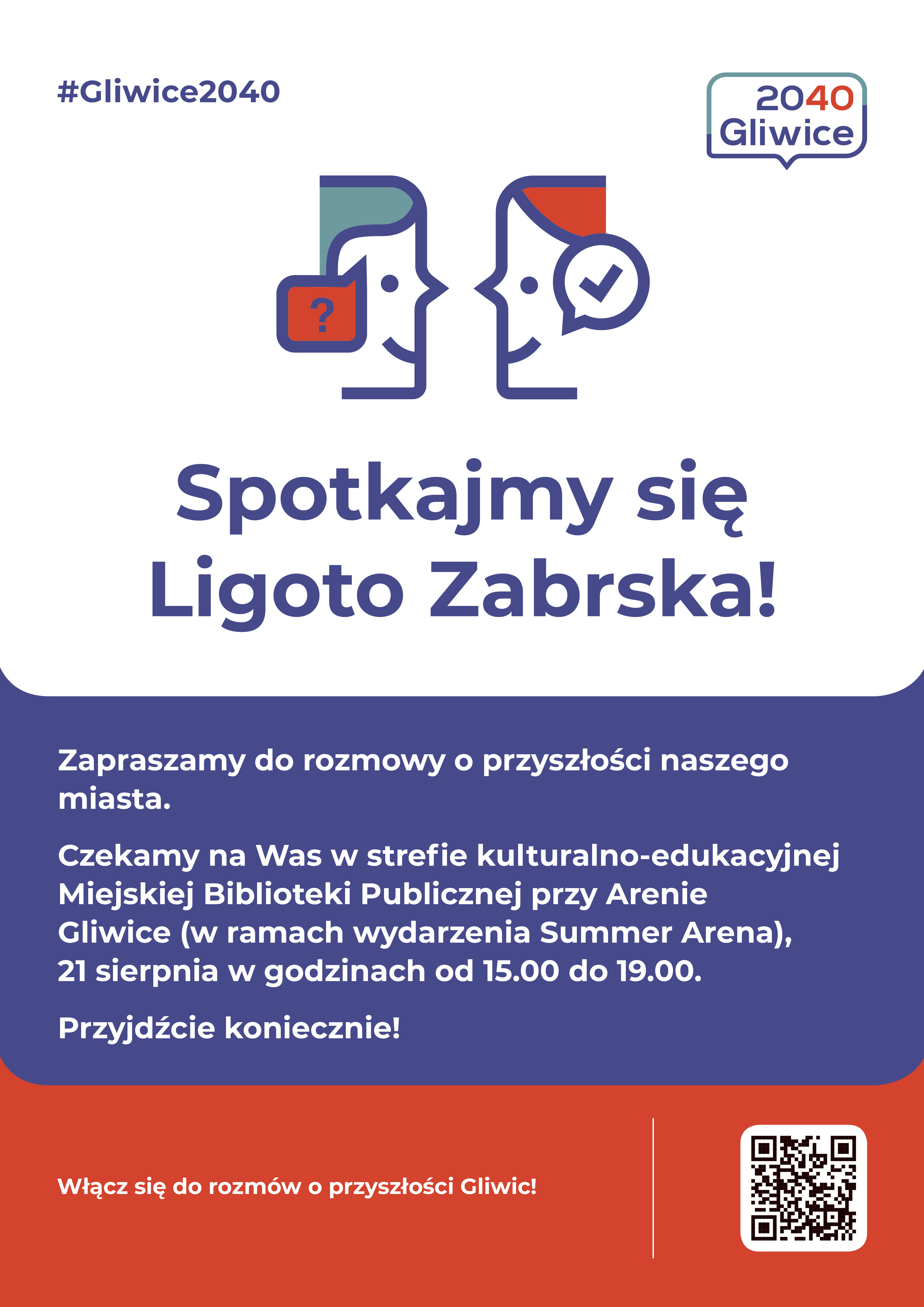 plakat spotkania z Ligotą Zabrską