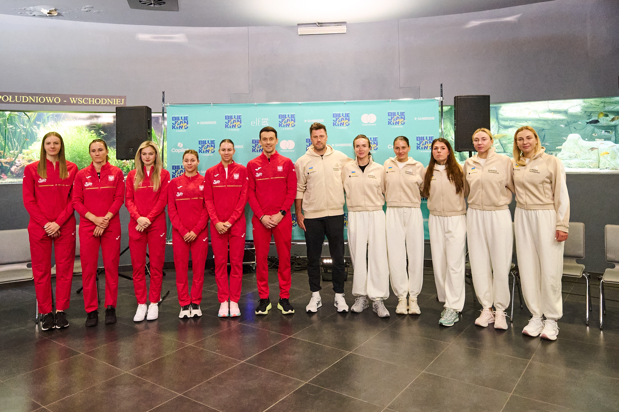 Wspólne zdjęcie obu reprezentacji