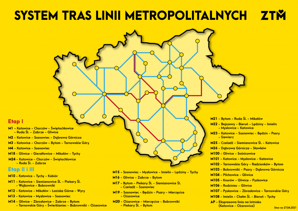 mapa metrolinii