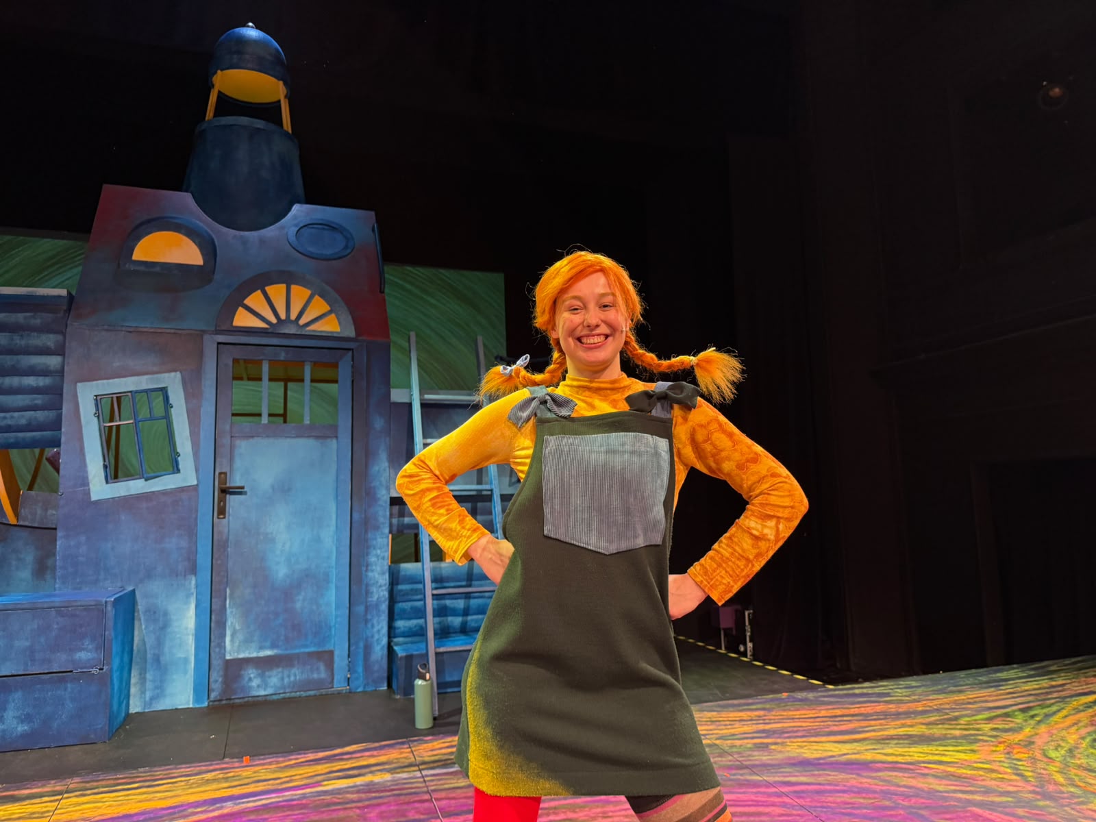 Aktorka w stroju Pippi
