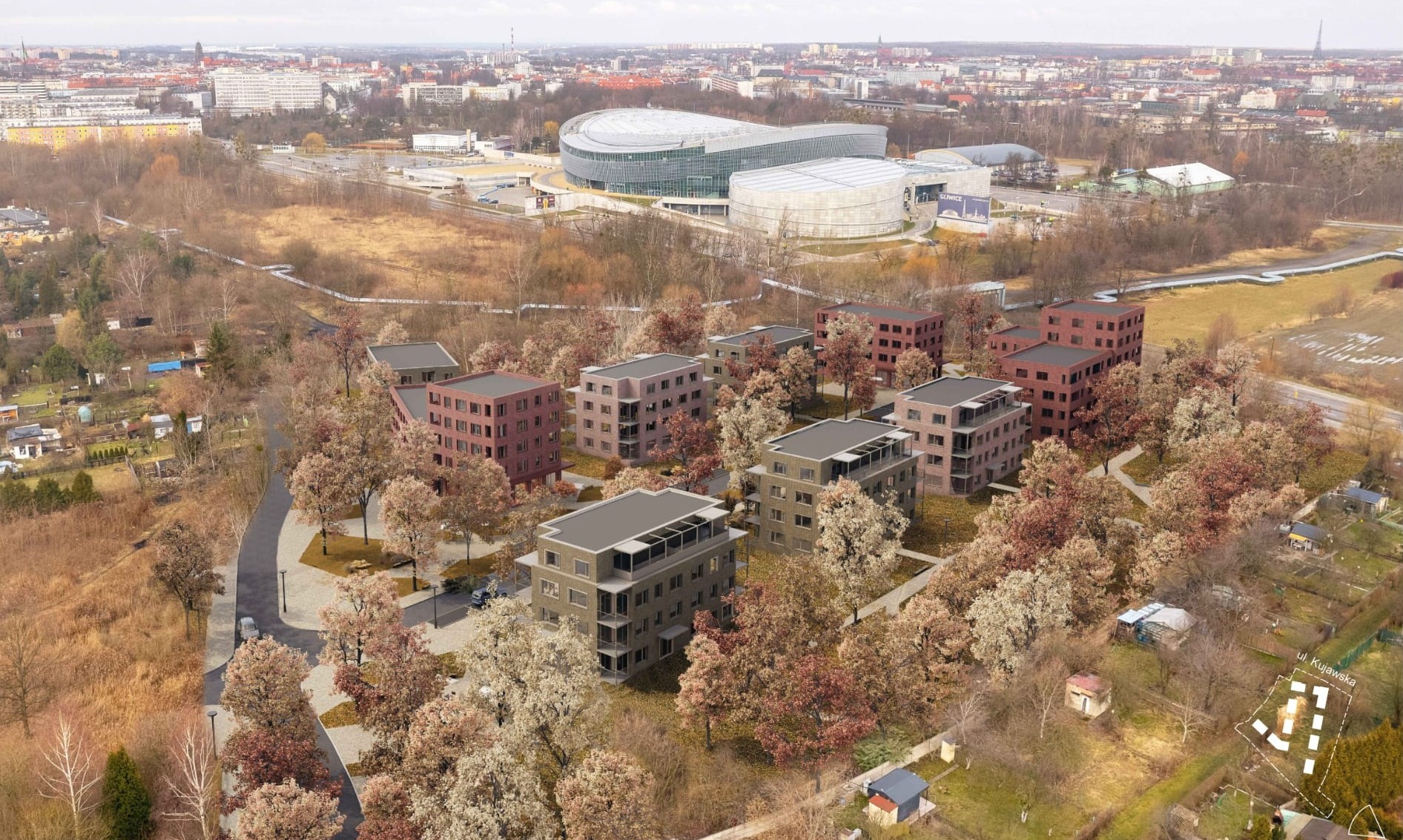 Przy ul. Kujawskiej i Pszczyńskiej powstanie 487 mieszkań. Największa inwestycja mieszkaniowa w Gliwicach coraz bliżej realizacji