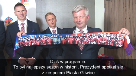 Prezydent spotkał się z zespołem PIASTA Gliwice