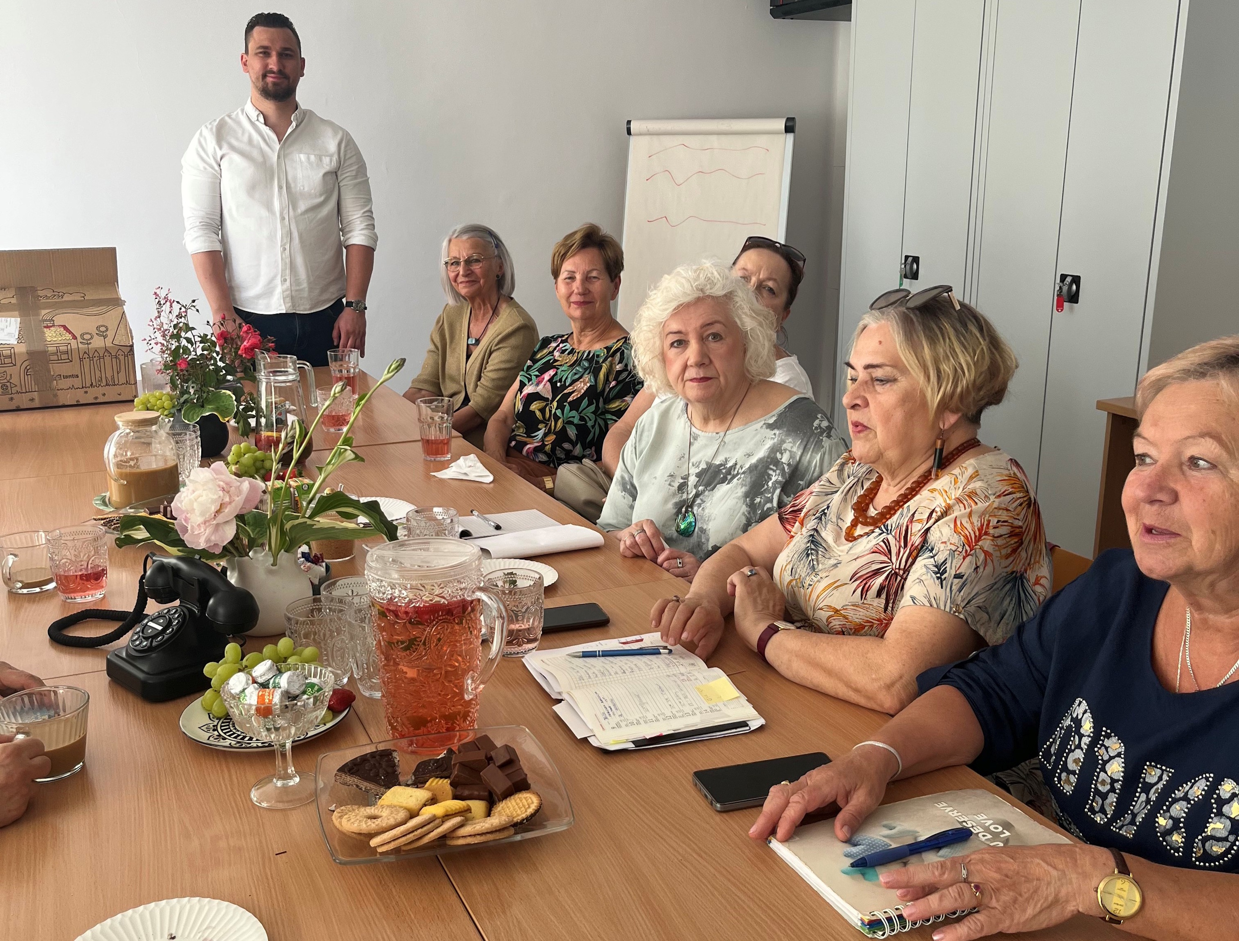 Wolontariuszki na szkoleniu