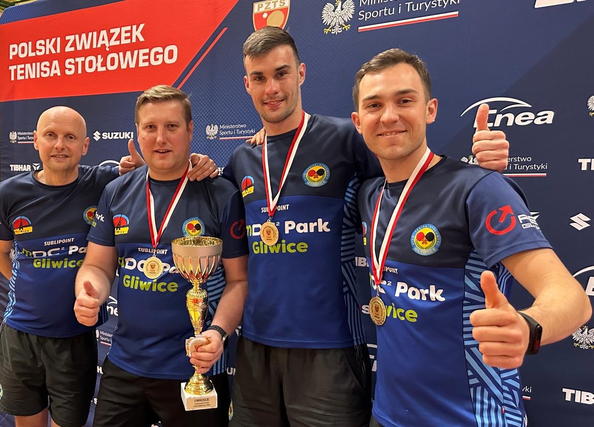 Gliwiczanie zdobyli Drużynowy Puchar Polski mężczyzn w tenisie stołowym
