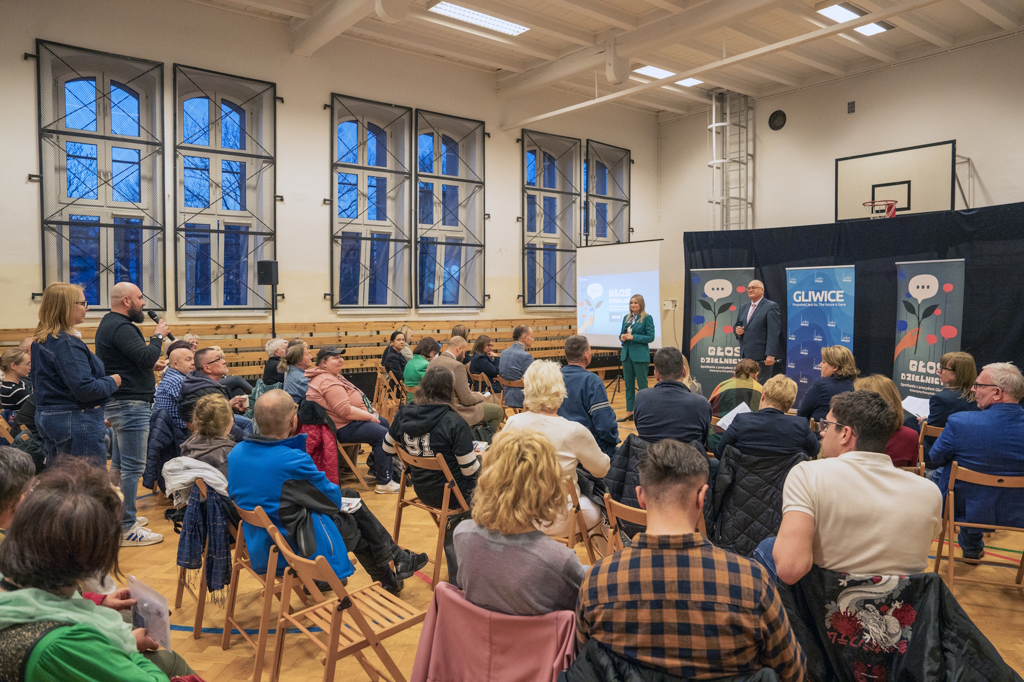 Prezydent Gliwic rozmawiała z mieszkańcami Szobiszowic