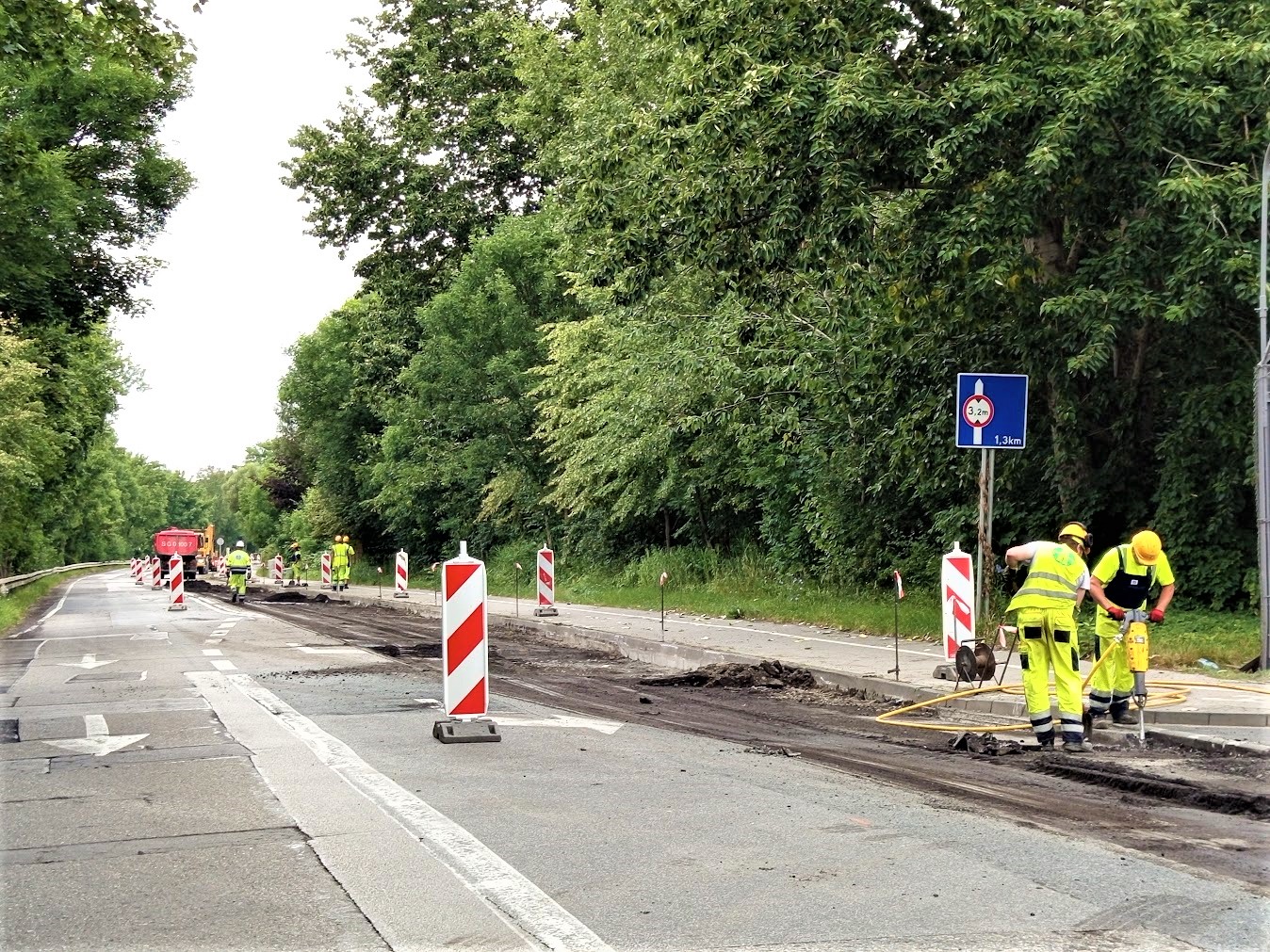 Remont ul. Portowej nabiera tempa. Powstanie pół kilometra nowej nawierzchni w kierunku centrum