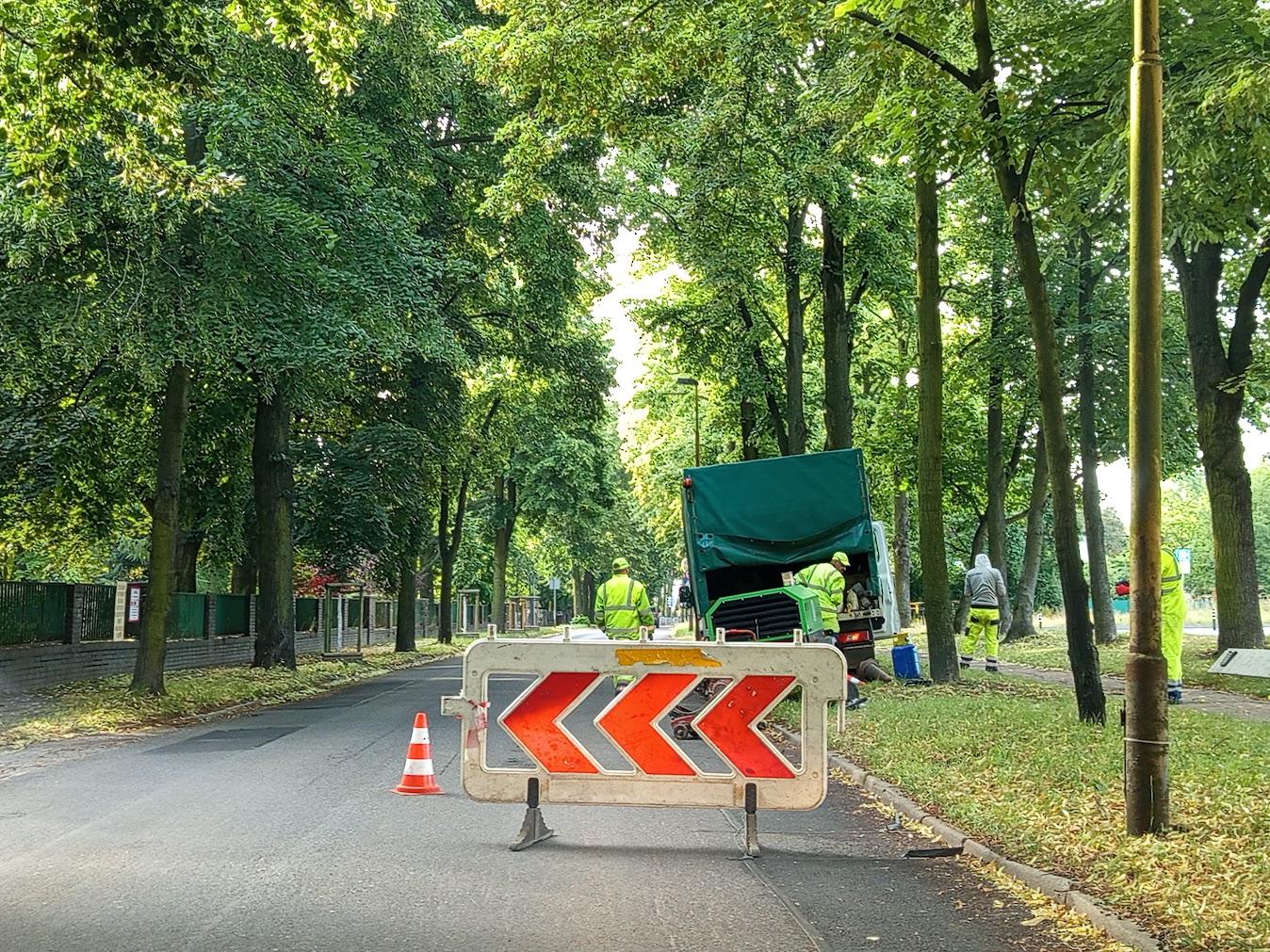 Tam dzisiaj trwają prace naprawcze
